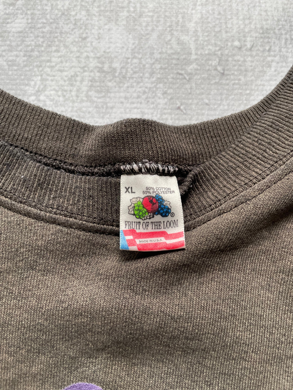 Vintage 90s BUM Equipment Logo Faded Black Sweatshirt - XL