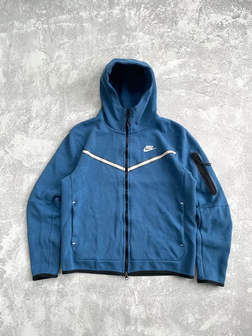 Nike Tech Fleece Blue Zip Up Hoodie - M