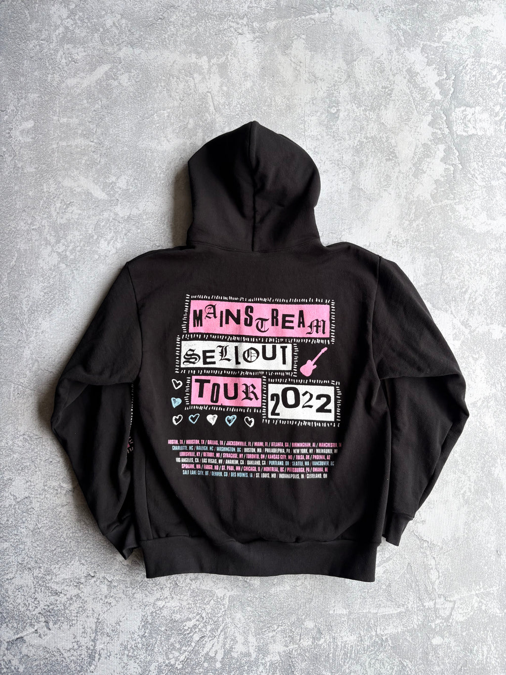 2022 Machine Gun Kelly MGK Mainstream Sellout Tour Zip Up Hoodie - M
