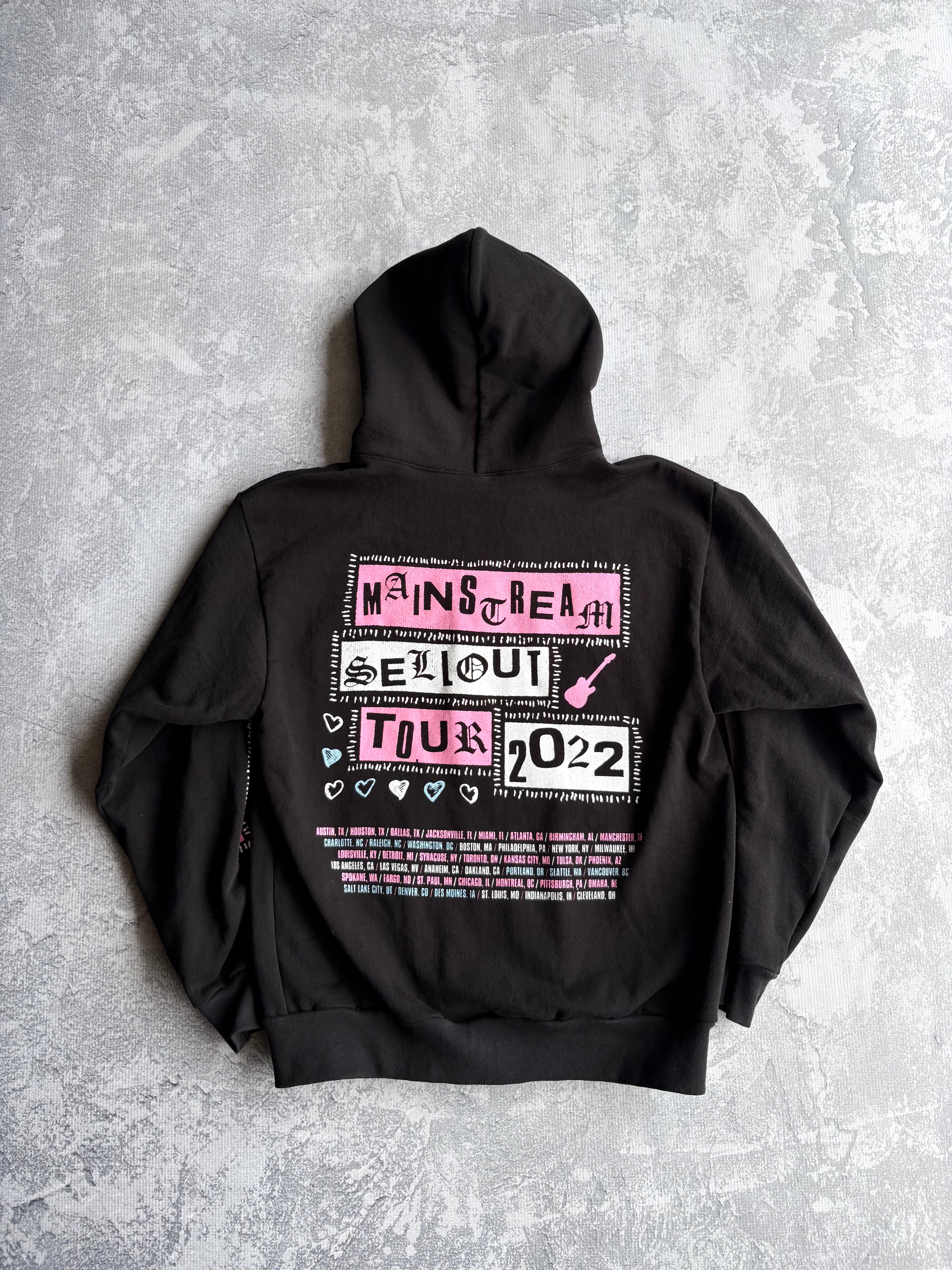 2022 Machine Gun Kelly MGK Mainstream Sellout Tour Zip Up Hoodie - M