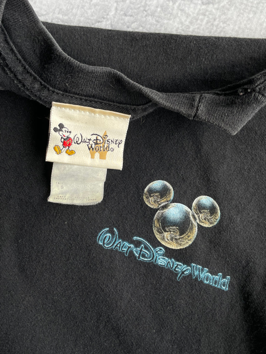 Vintage 90s Disney World Dragon Black Tee Shirt - S