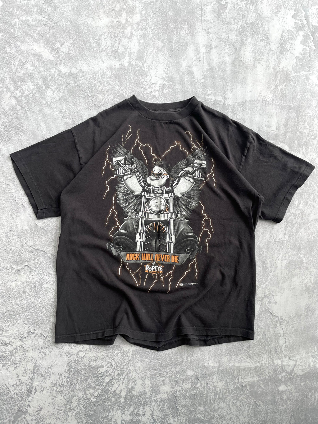 2010 Popeye Lightning Biker Tee Shirt - XL