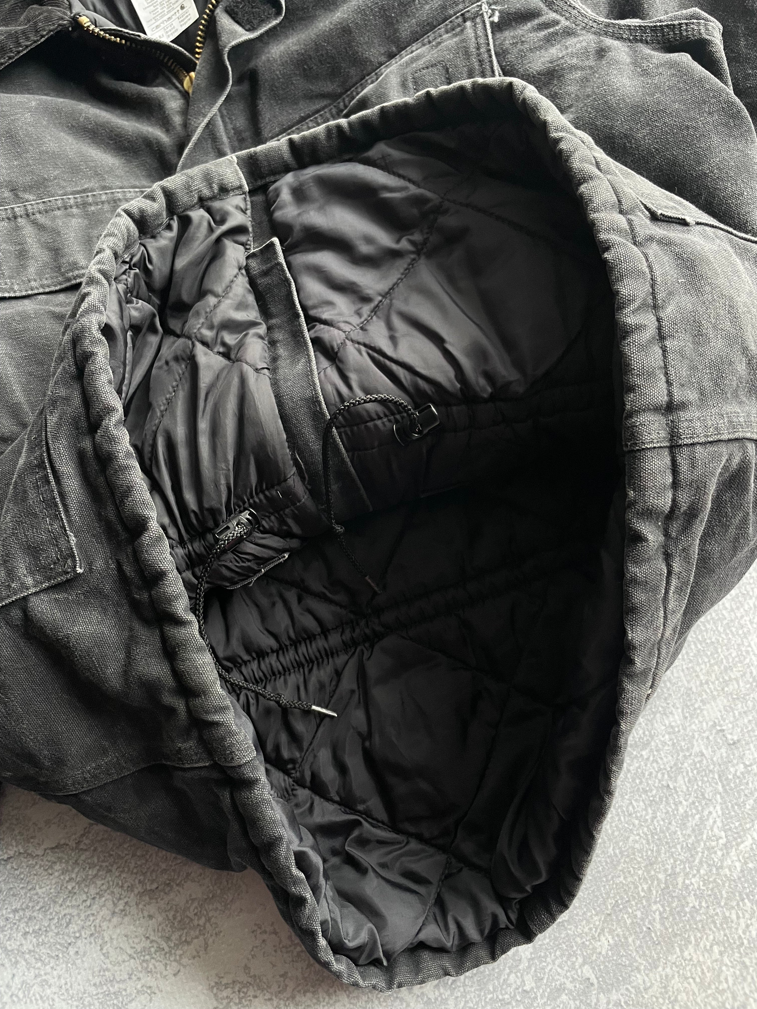 Vintage Carhartt Arctic Quilt Lined Sandstone Duck Traditional Coat Jacket - L