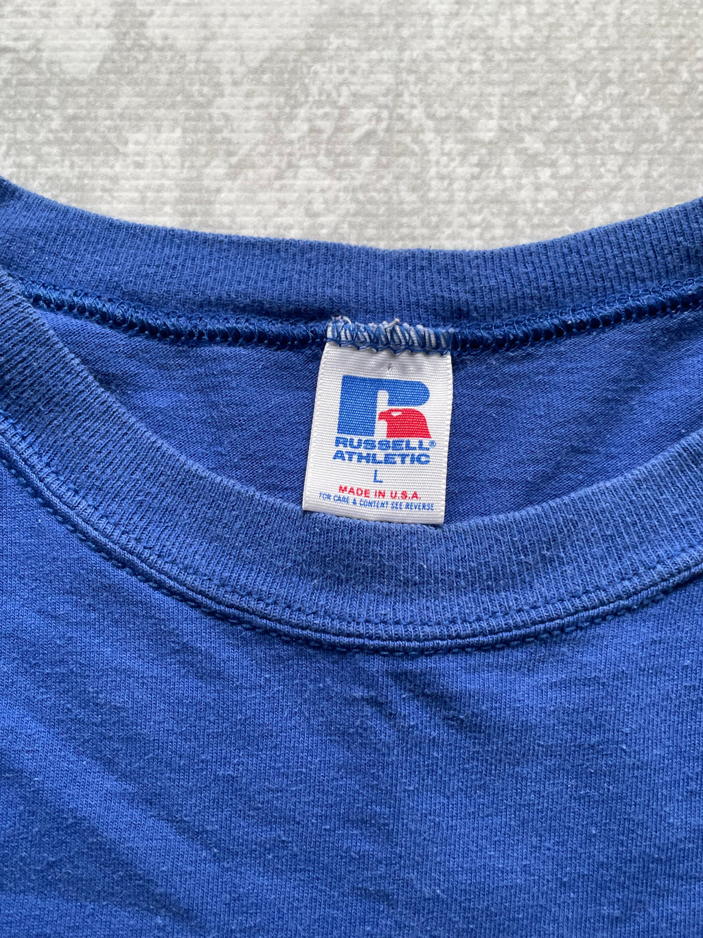 Vintage 1994 New York Giants Russell Athletic Spellout Tee Shirt - L