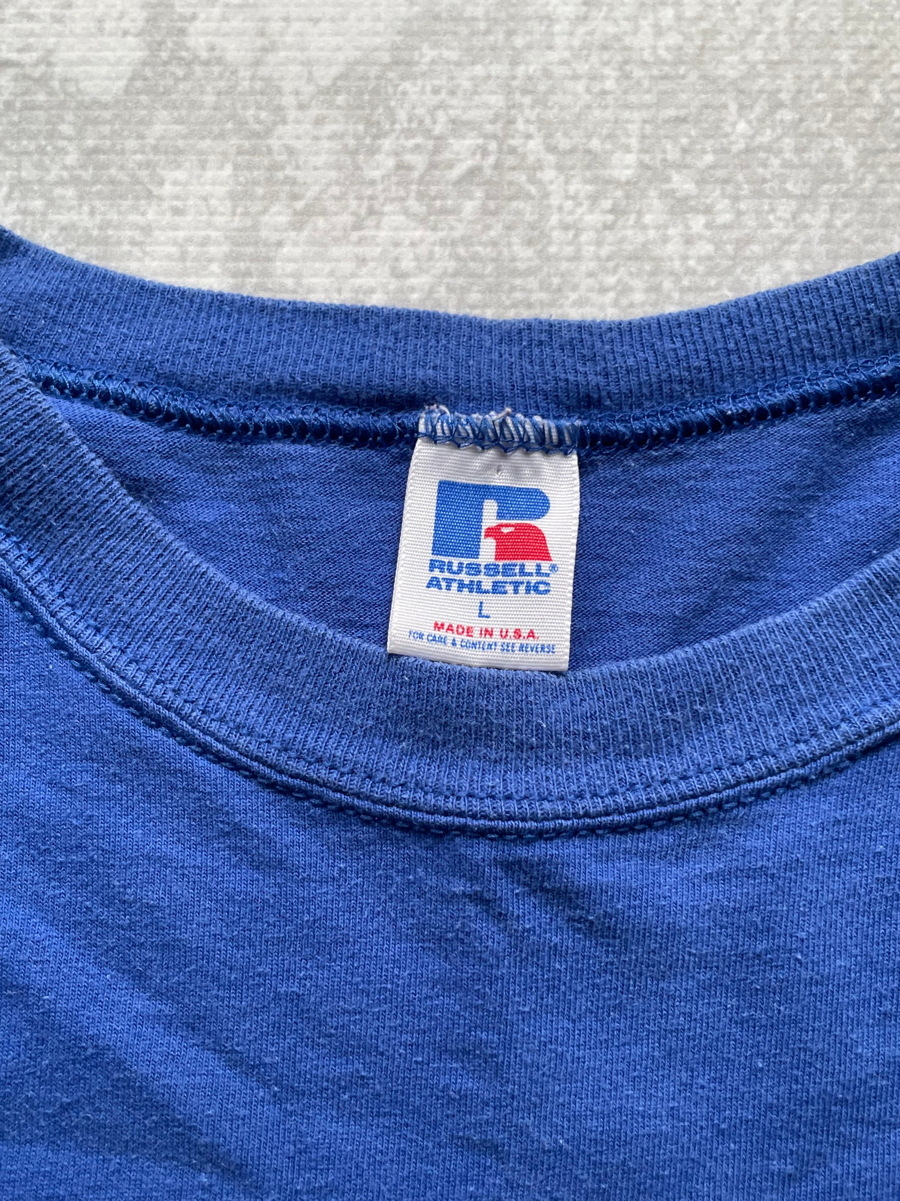 Vintage 1994 New York Giants Russell Athletic Spellout Tee Shirt - L