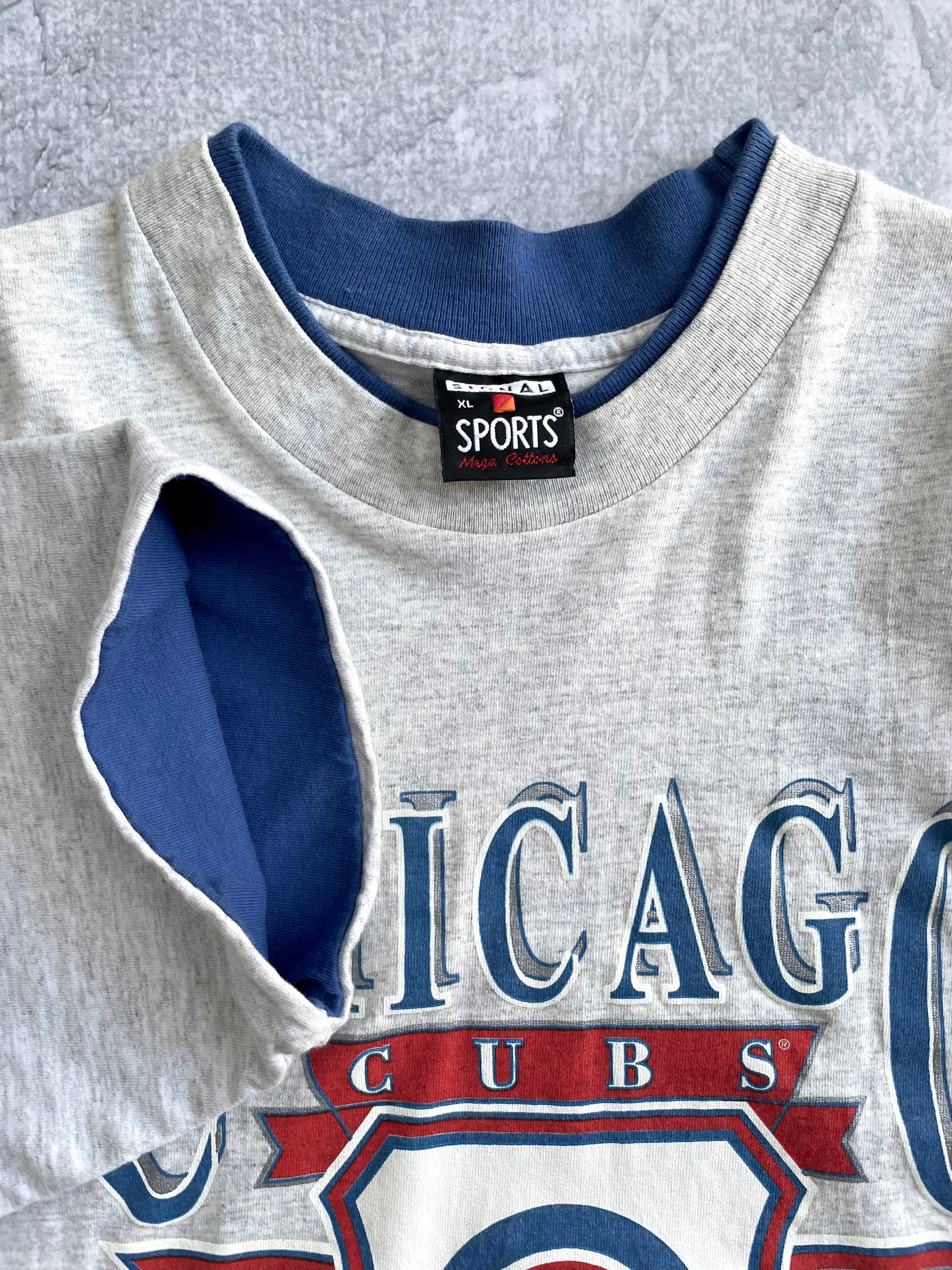 Vintage 1993 Chicago Cubs MLB Sunburst Souvenirs Tee Shirt - XL
