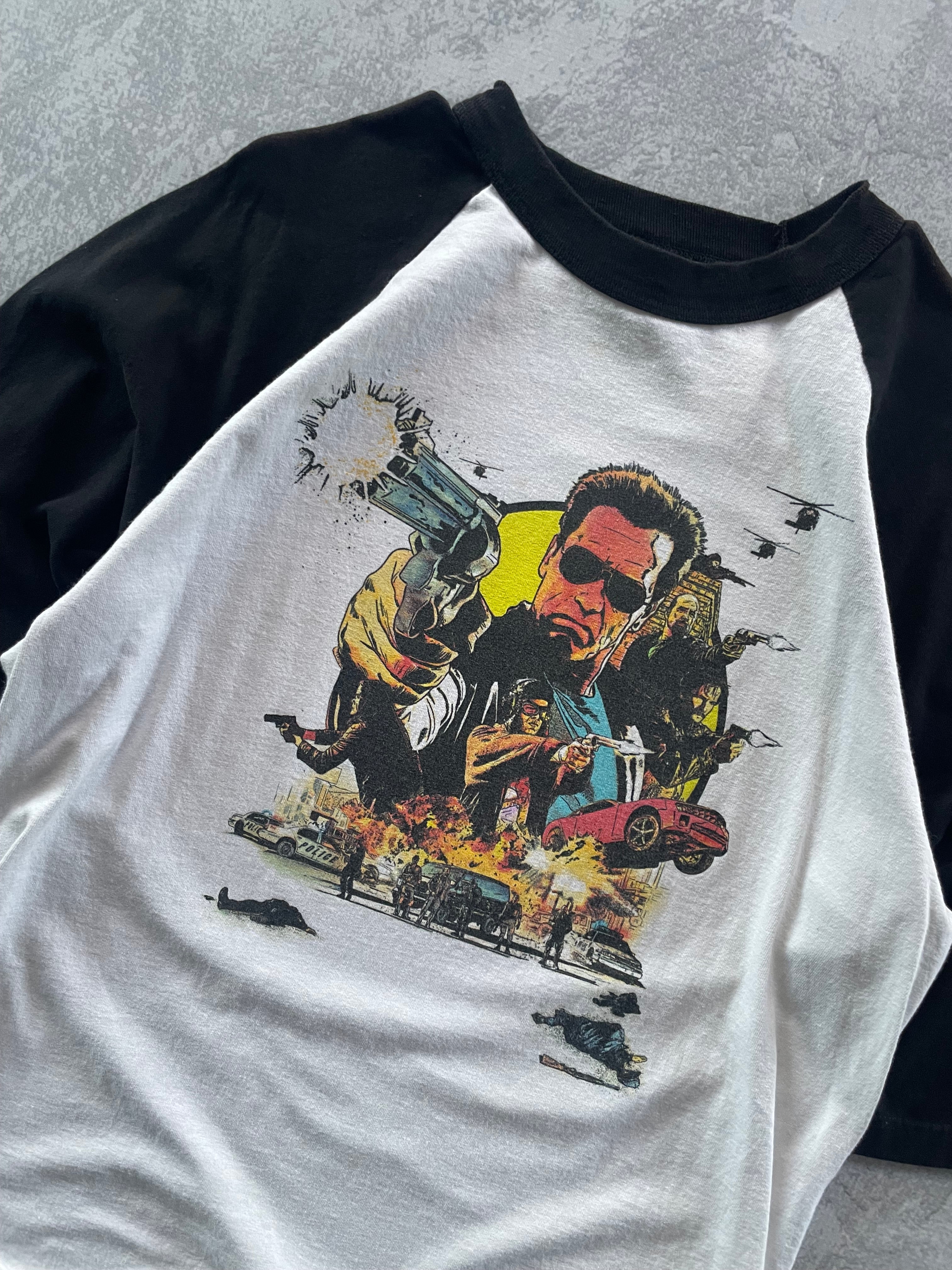 2013 The Last Stand 5 Arnold Schwarzenegger Movie Promo Quarter Sleeve Tee Shirt - L