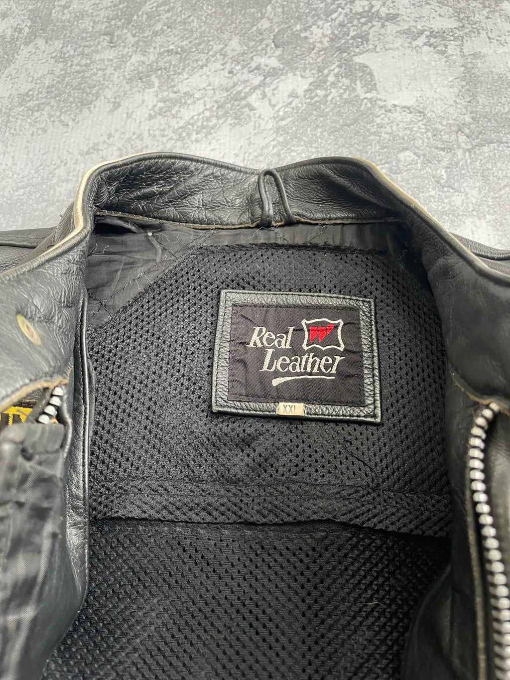 Vintage Honda Racing Leather Biker Boxy Jacket - L