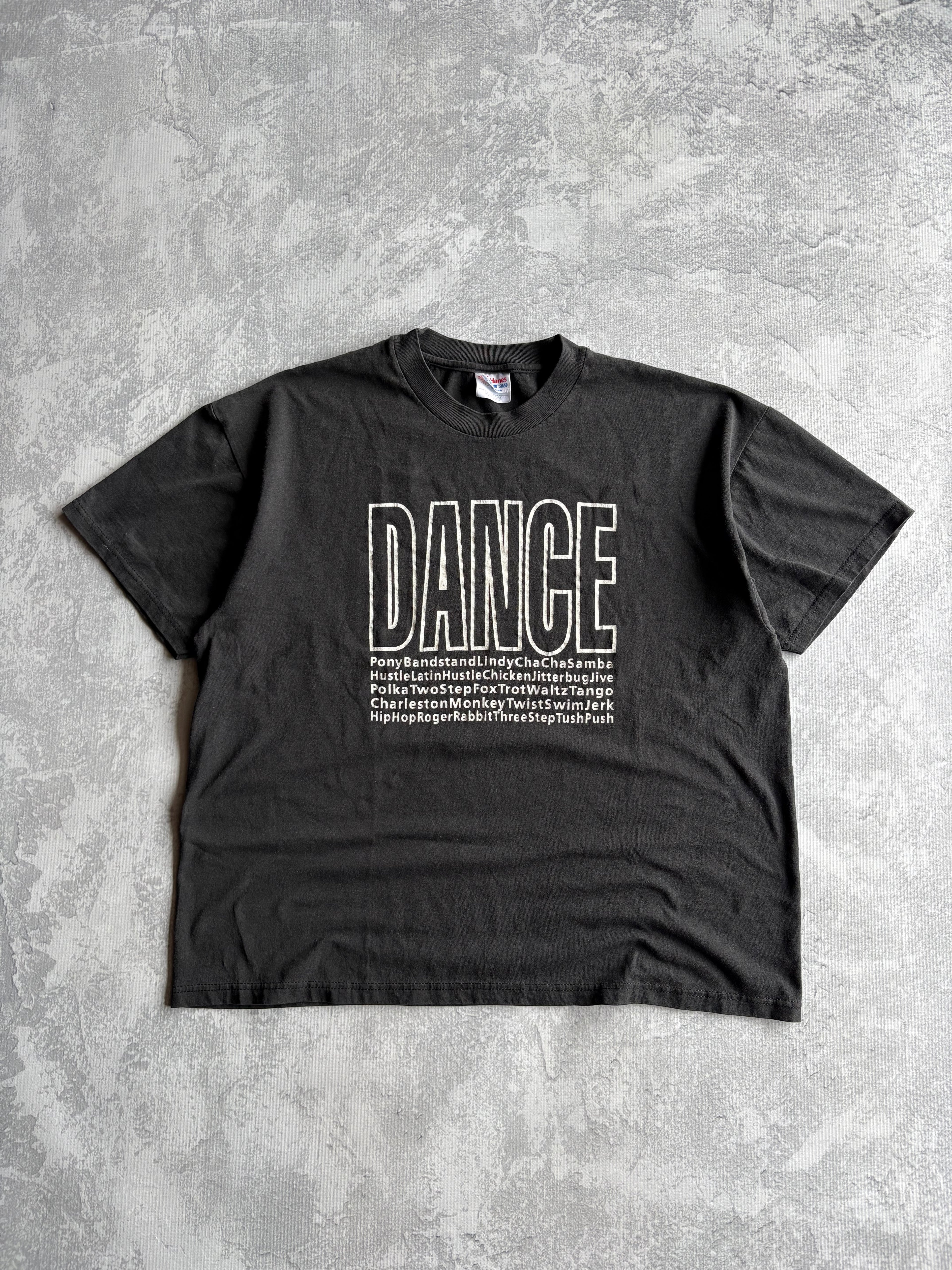 Vintage 90s World Dance Styles Single Stitch Tee Shirt - XL