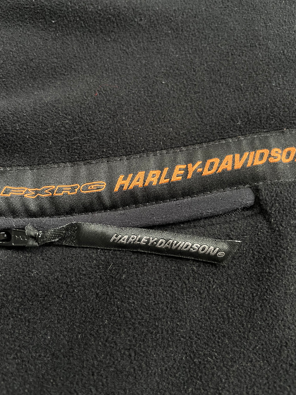 Vintage 2000s Harley Davidson FXRG Fleece Motorcycle Fleece Zip Up - L
