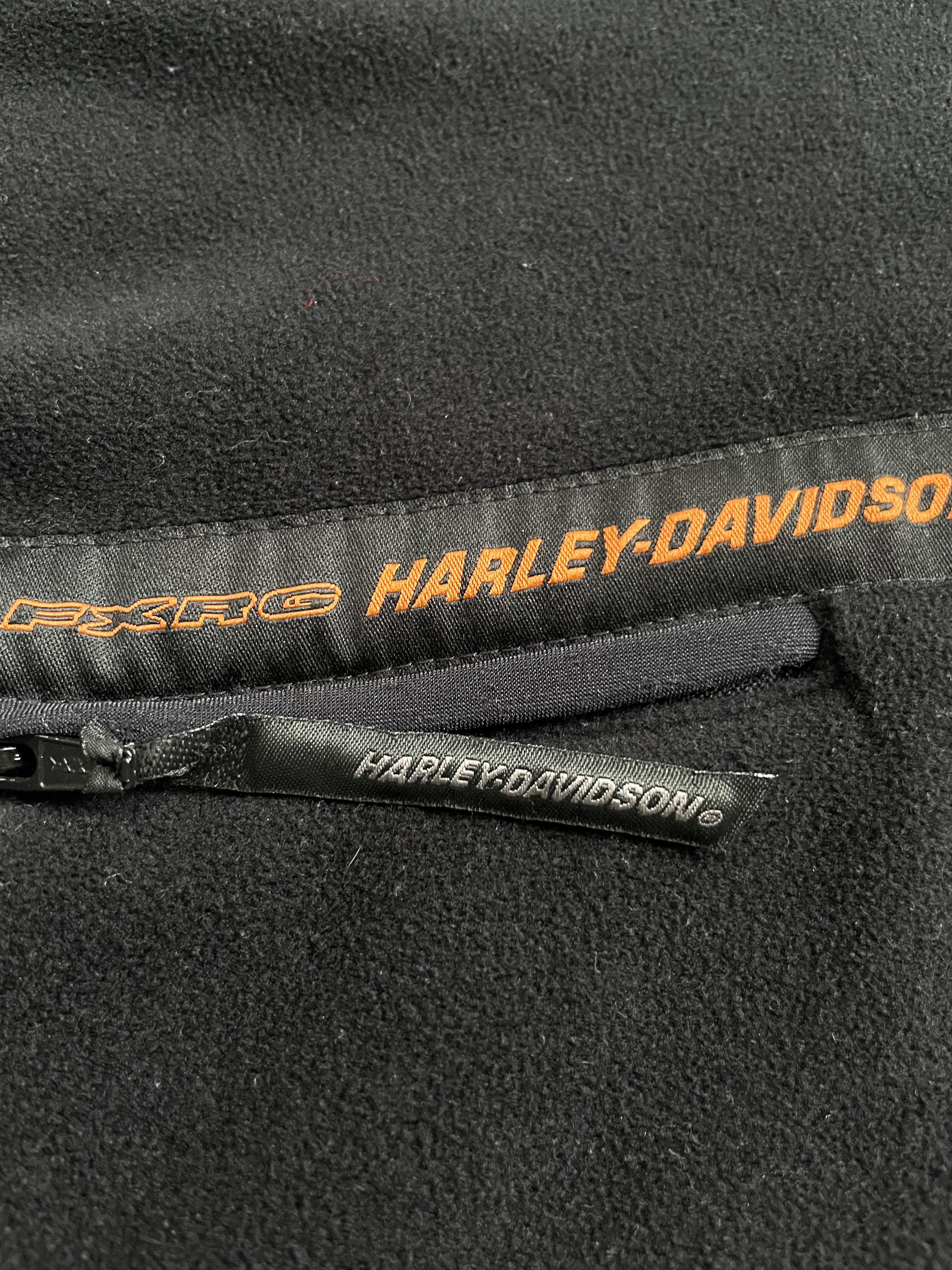 Vintage 2000s Harley Davidson FXRG Fleece Motorcycle Fleece Zip Up - L
