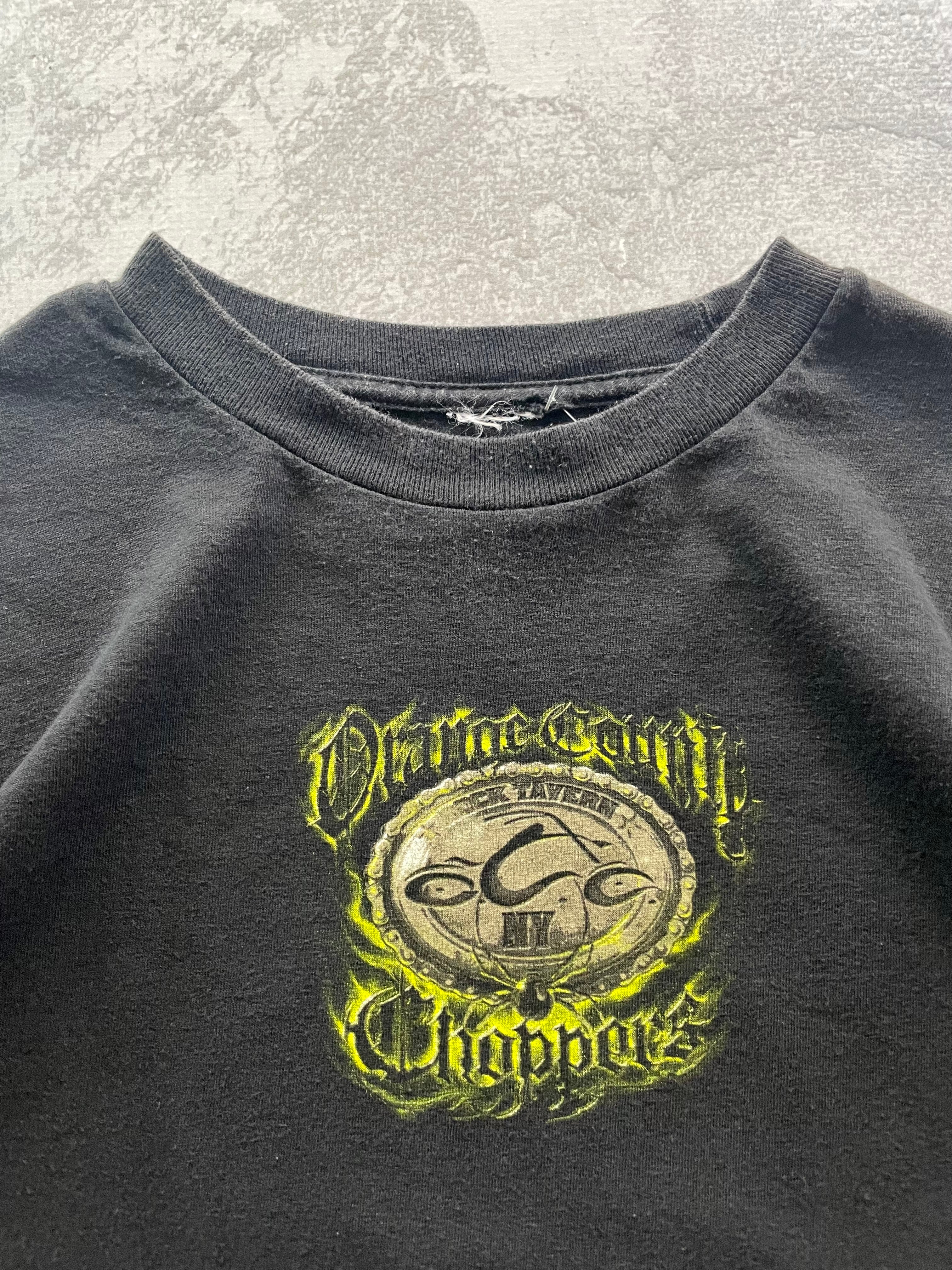 Vintage 2000s Orange County Choppers Halloween Biker Tee Shirt - XL