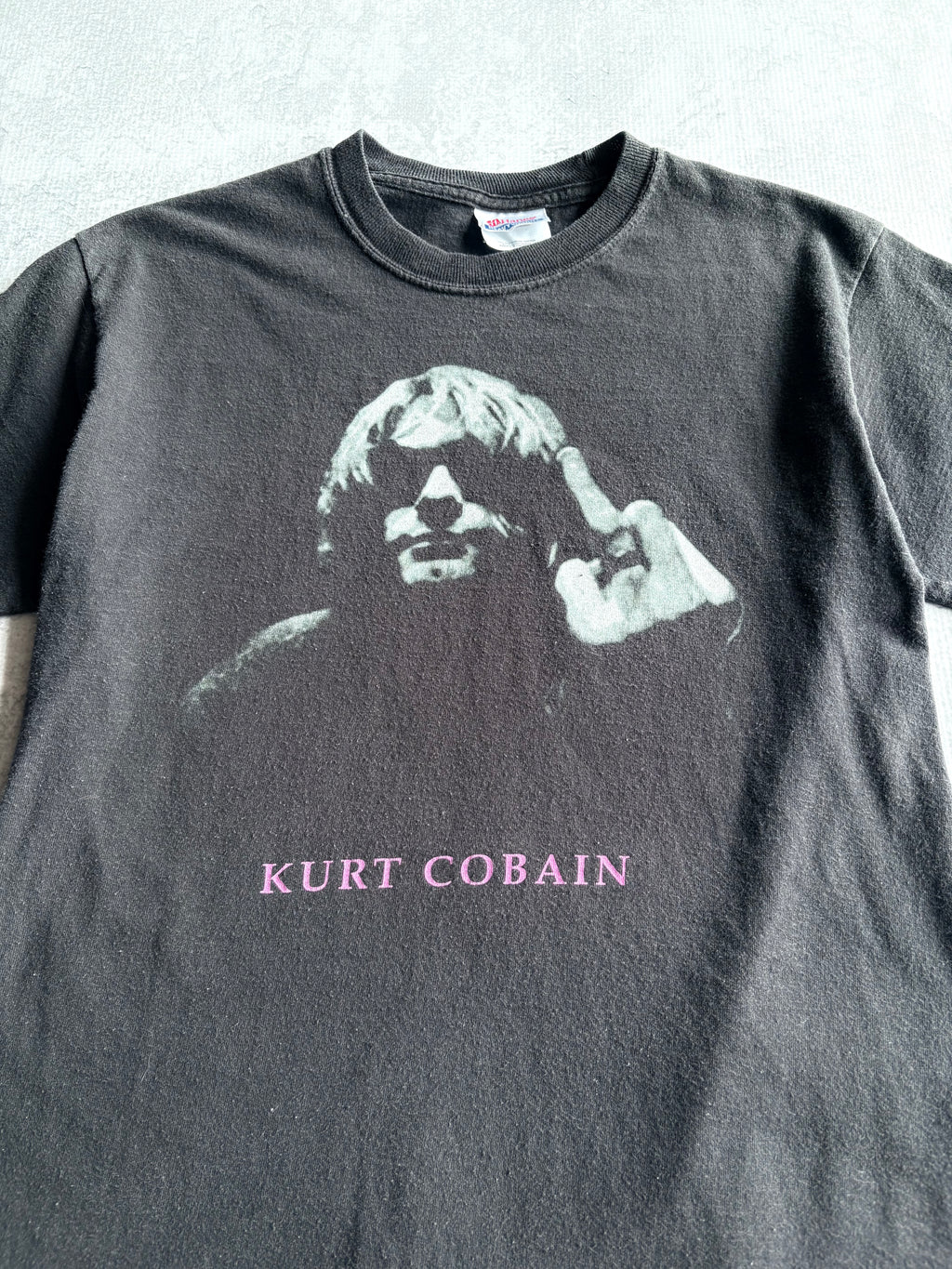 Vintage 2000s Kurt Cobain Black Tee Shirt - S