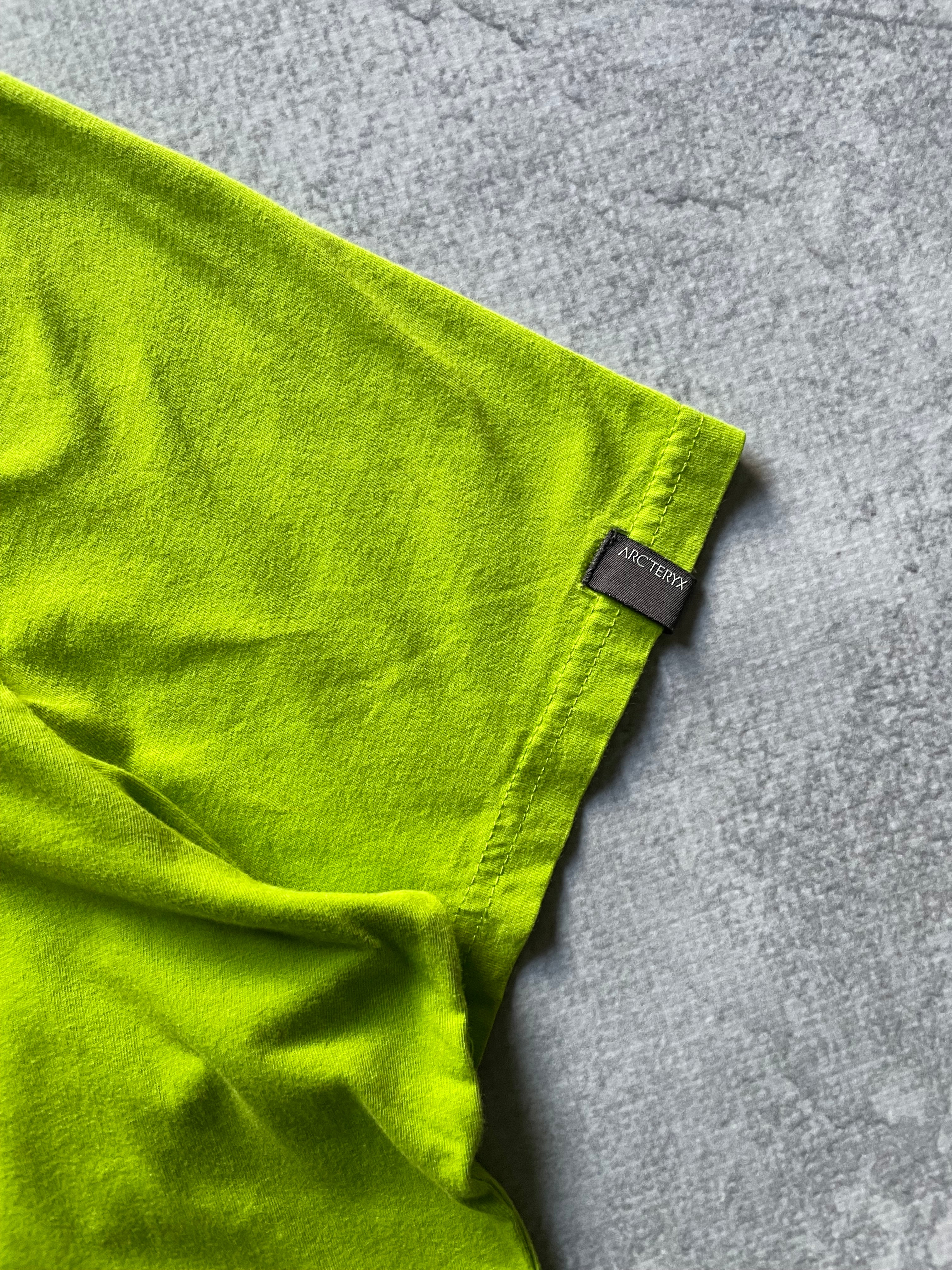 Arcteryx Center Logo Gorpcore Green Tee Shirt - XL