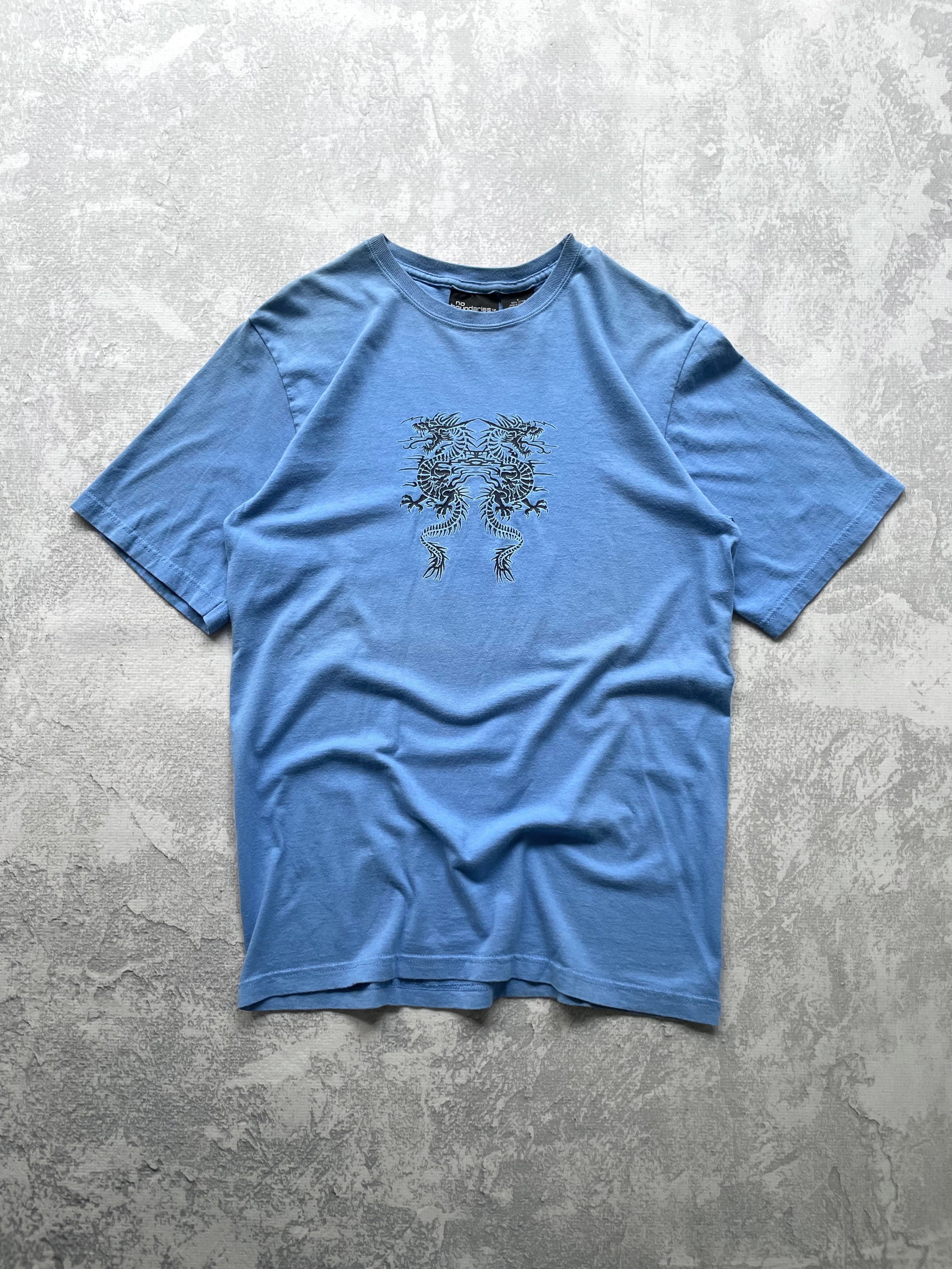 Vintage Y2K Dragon Center Logo Tee - M