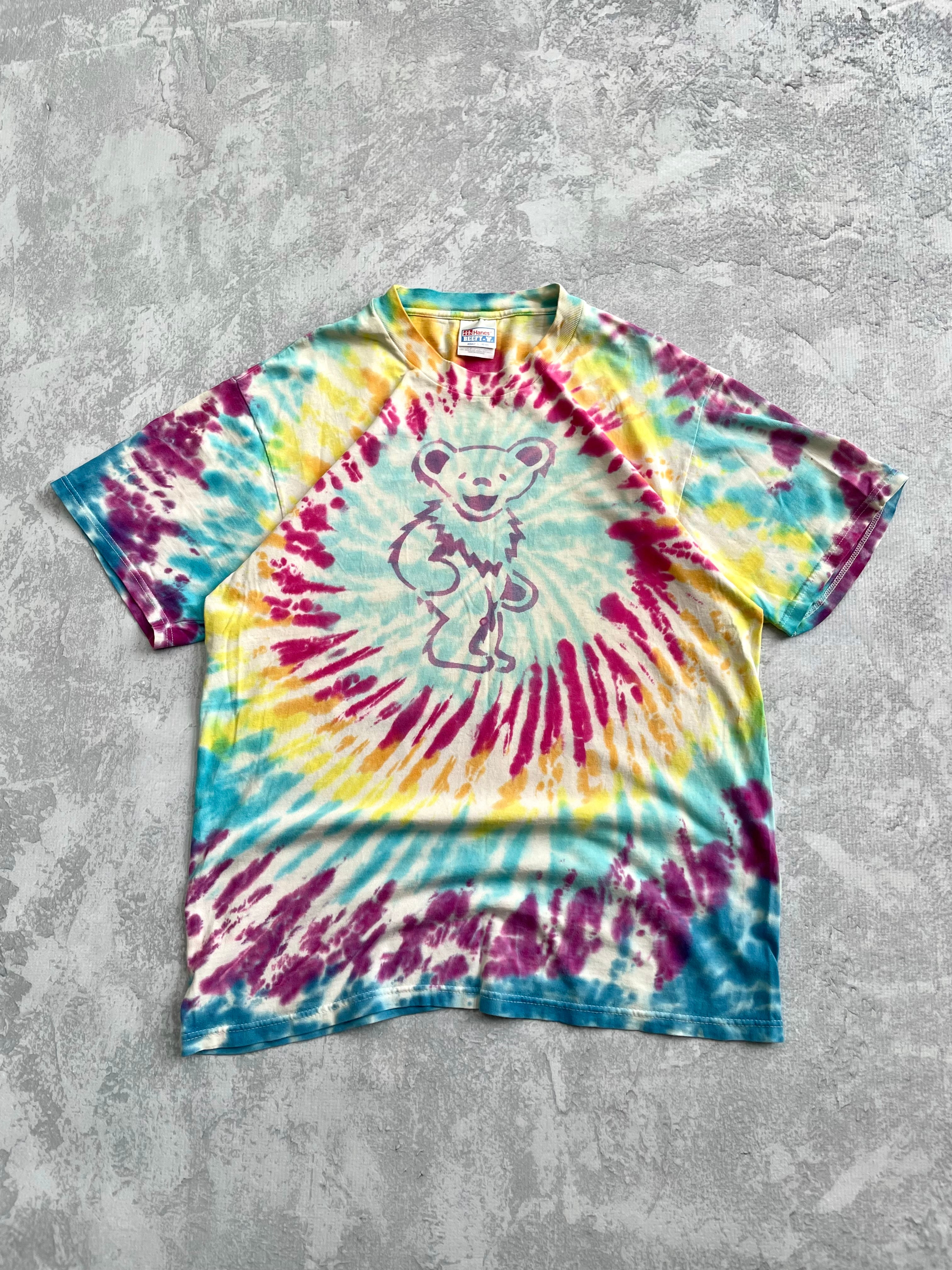 Vintage 90s Grateful Dead Dancing Bear Tie Dye Tee Shirt - L