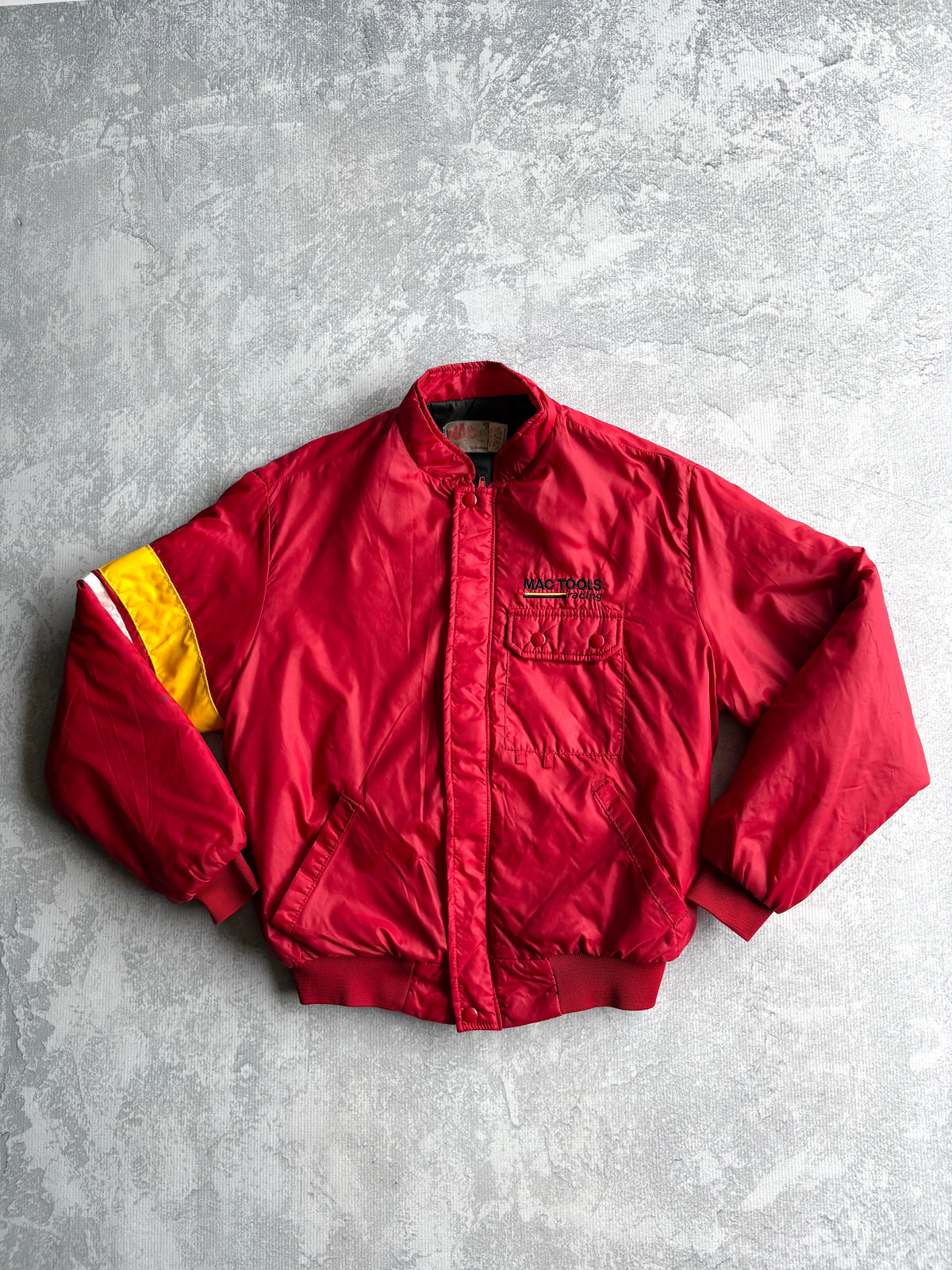 Vintage 90s MAC Racing Gear by Swingster Mac Tools Cropped Racing Jacket - L