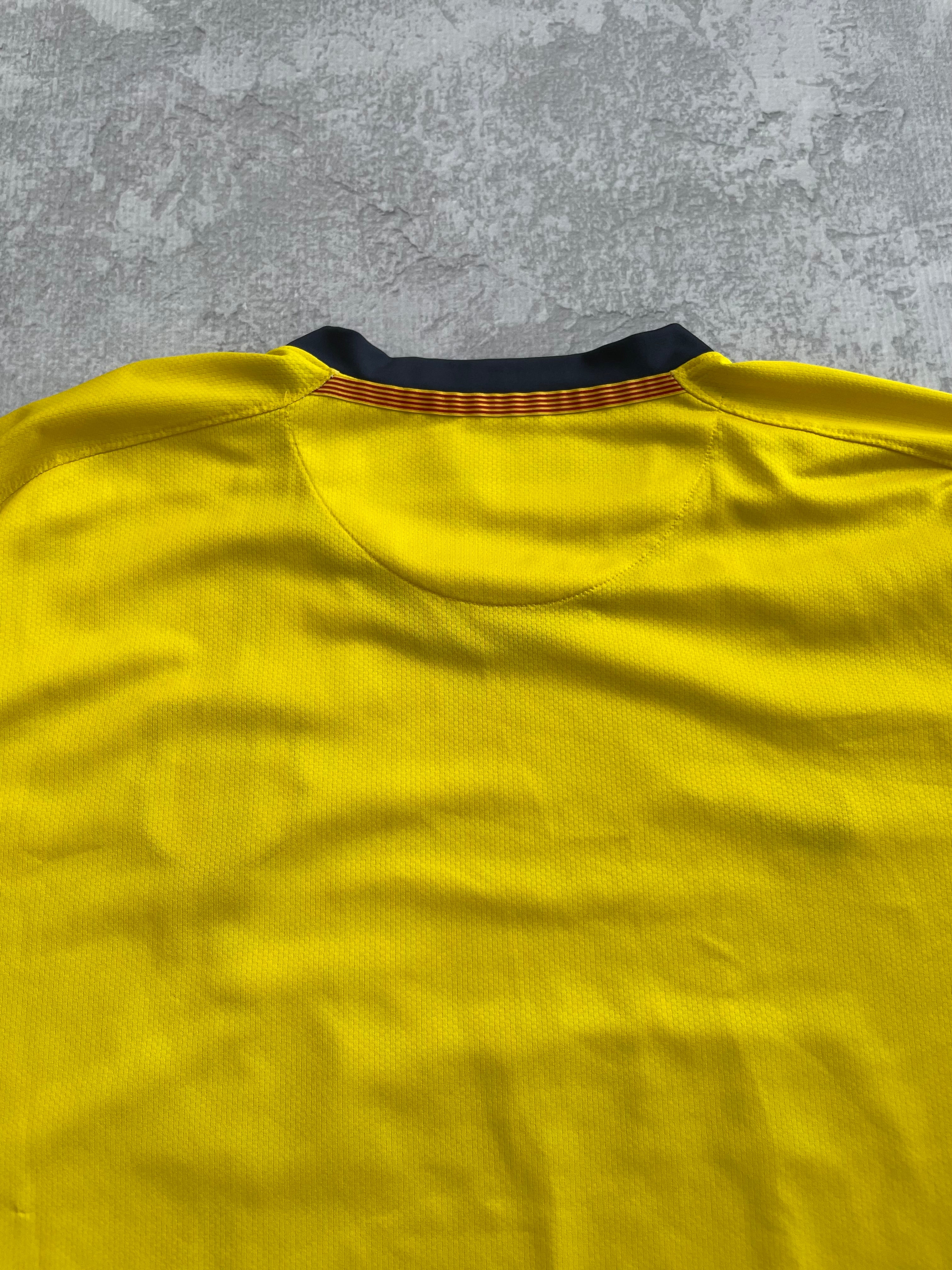 2008/2009 Barcelona Away Official Yellow Jersey - XL