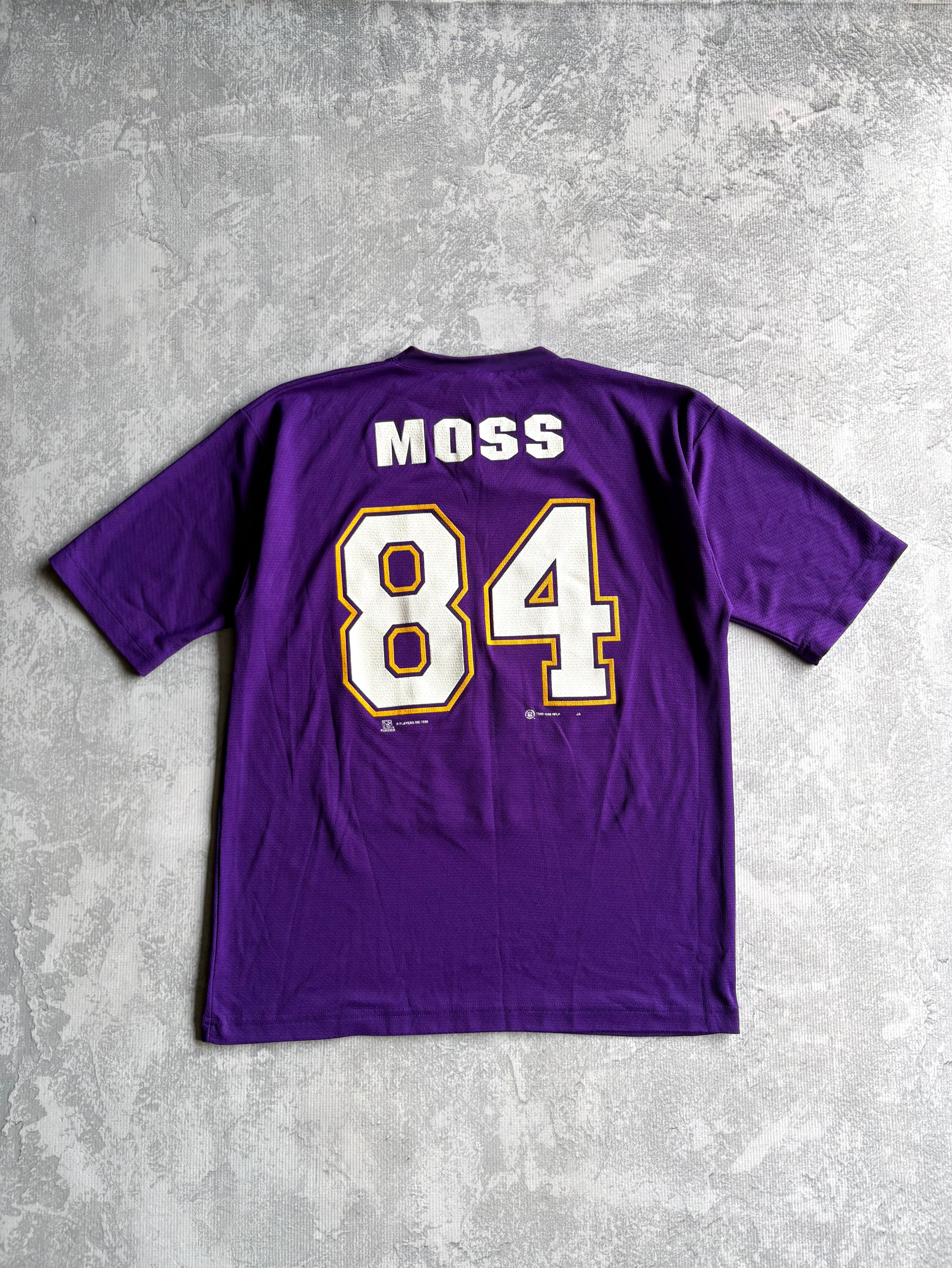 Vintage 90s Minnesota Vikings Randy Moss Jersey Tee Shirt - L