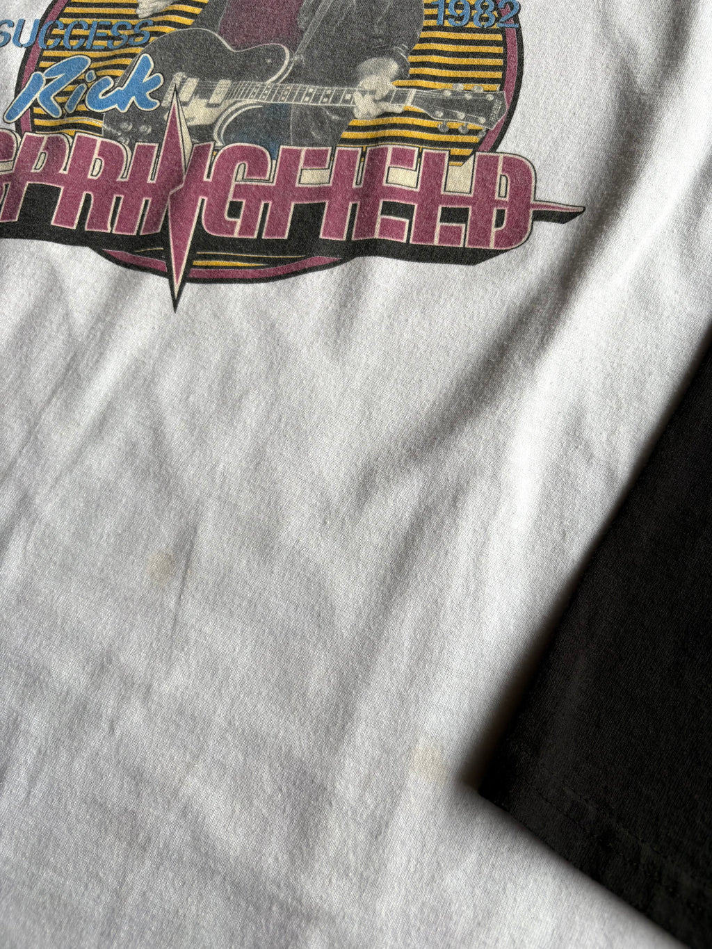 Vintage 1982 Rick Springfield Sweat for Success Tour Jersey Shirt - XL
