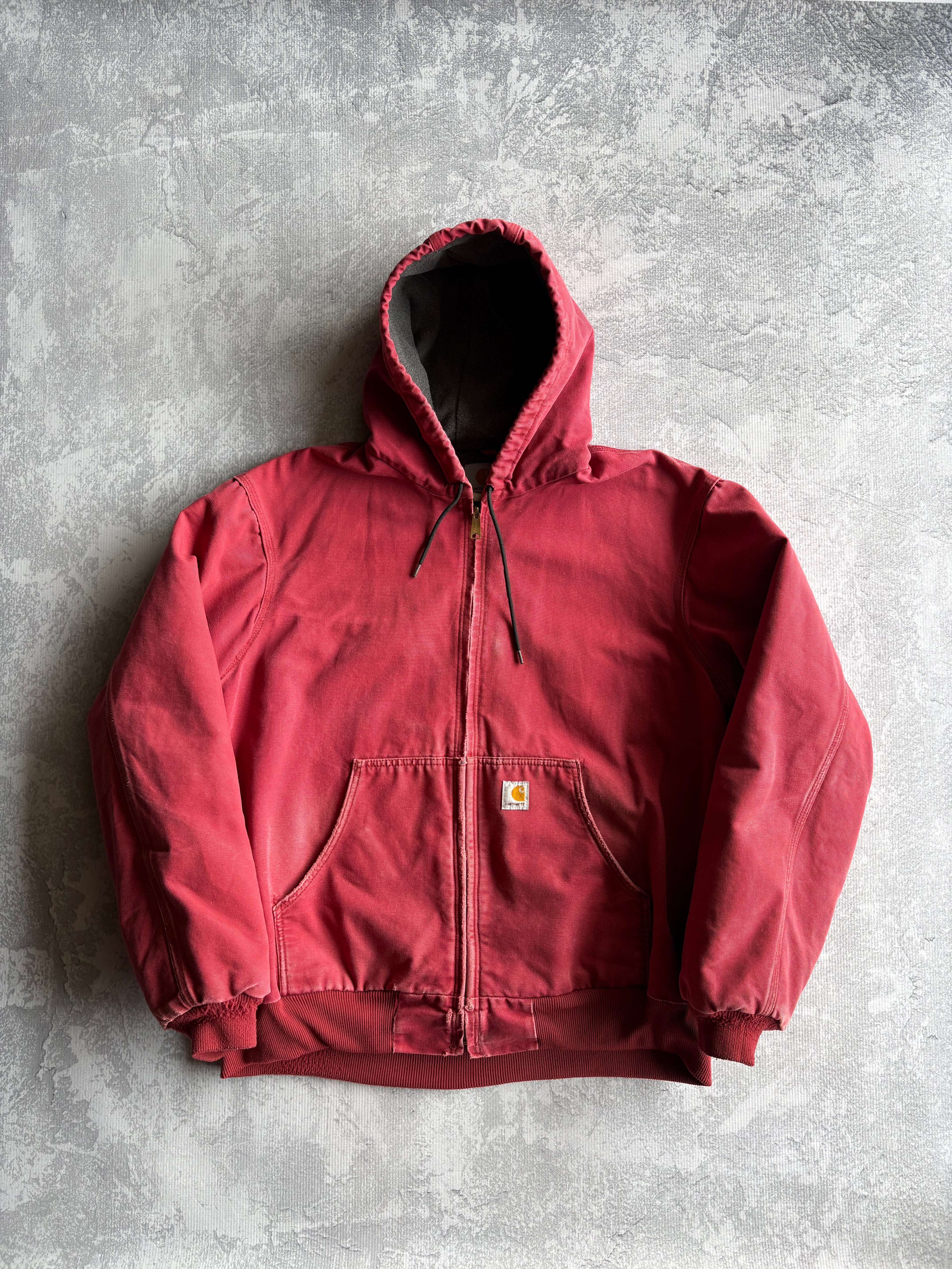 Vintage Carhartt J158 DKR Pink Worker Lined Jacket - L