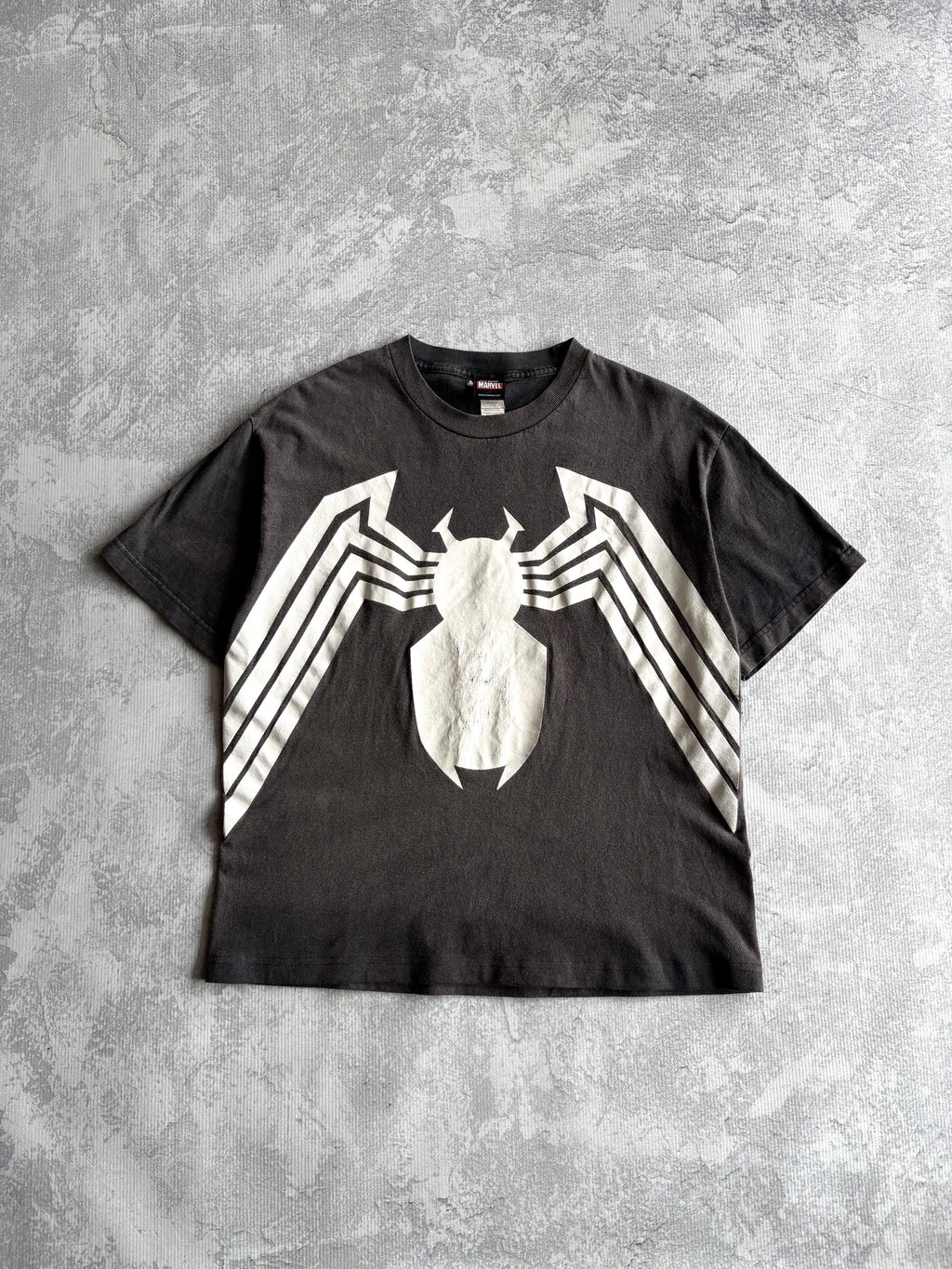 Vintage 2000s Marvel Comics Mad Engine Venom AOP Faded Tee Shirt - L