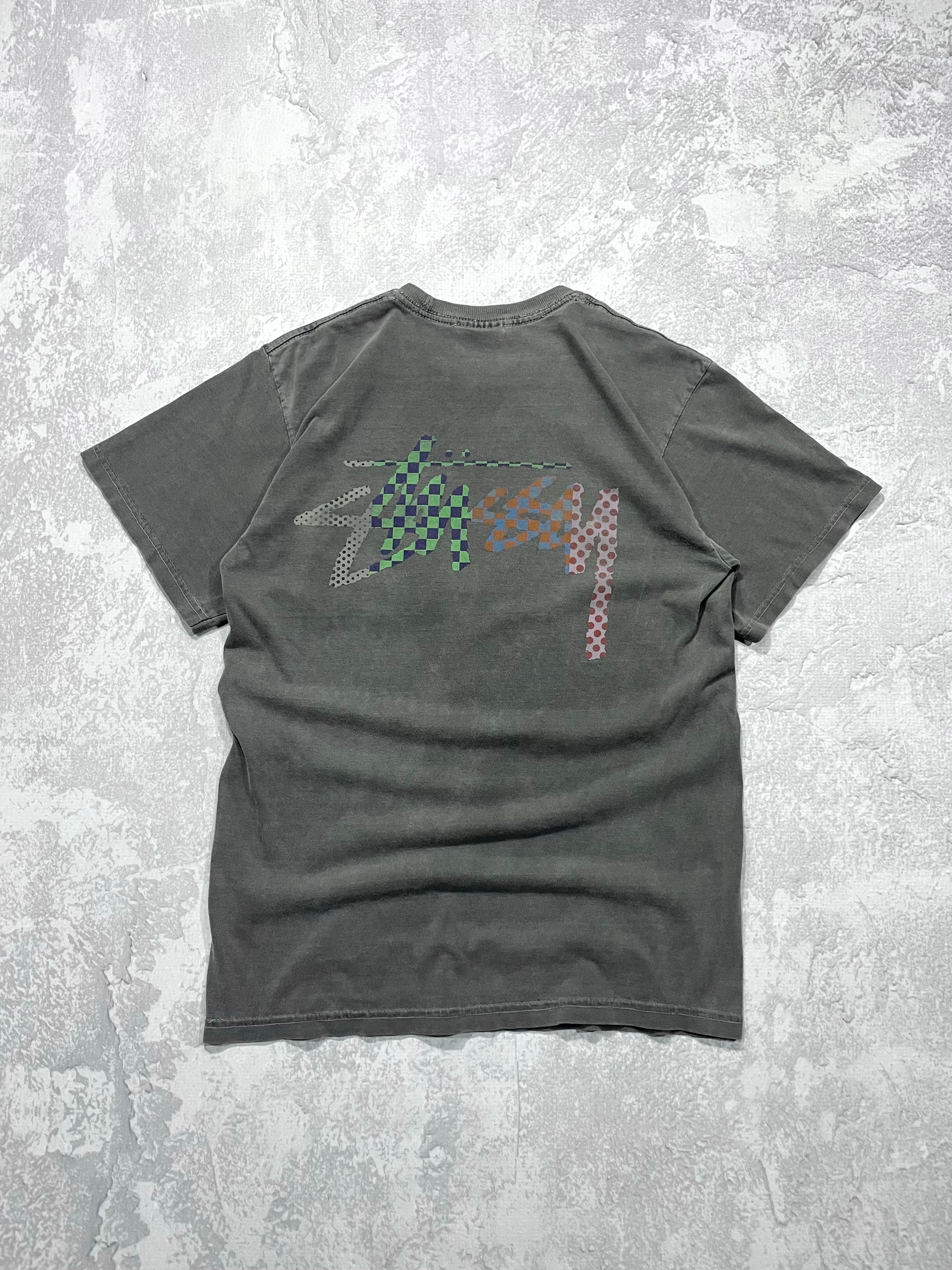 Stussy Surf Pocket Grey Tee Shirt - S