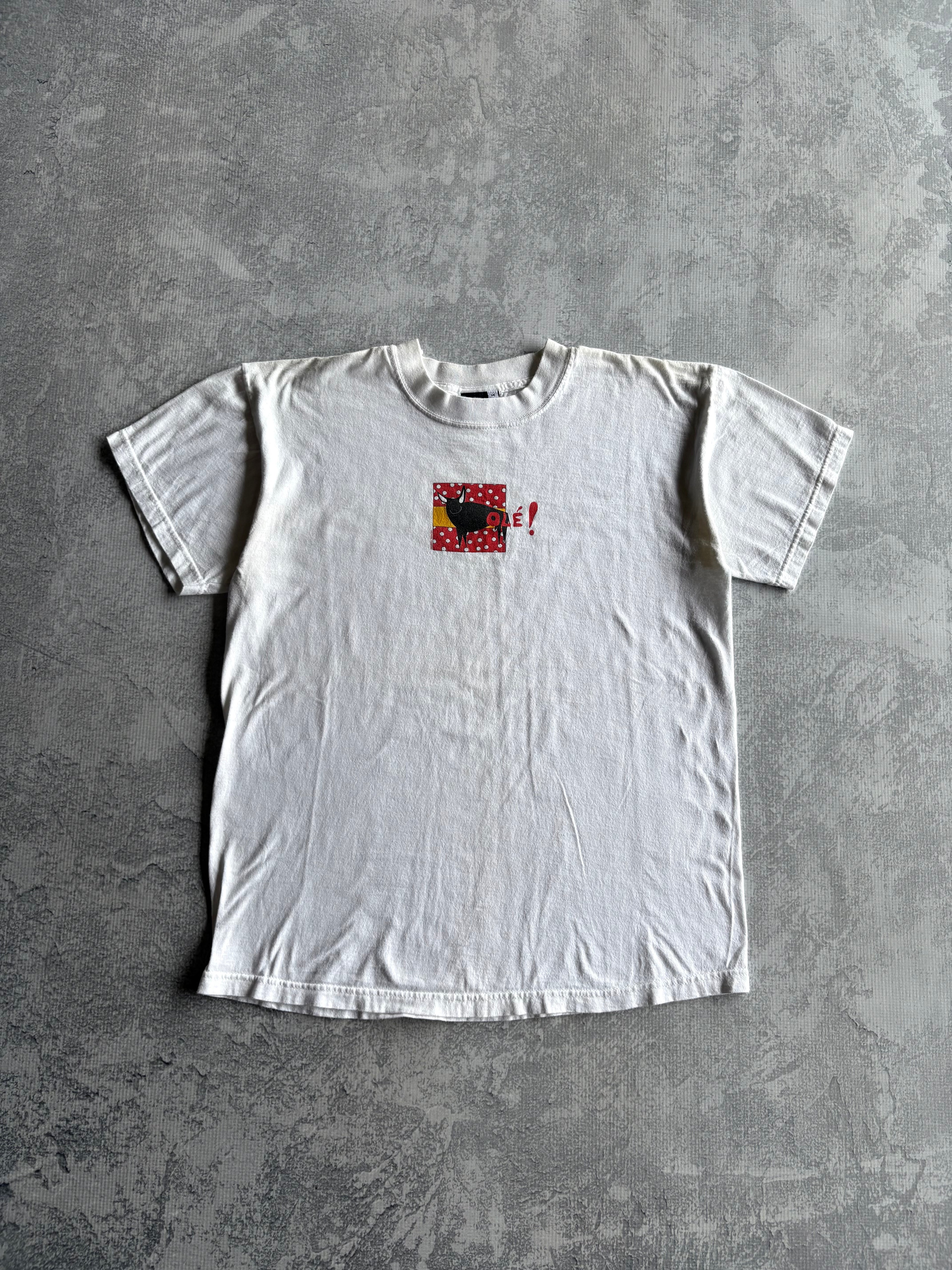 Vintage 2000s Spain Museum Ole! White Tee Shirt - M