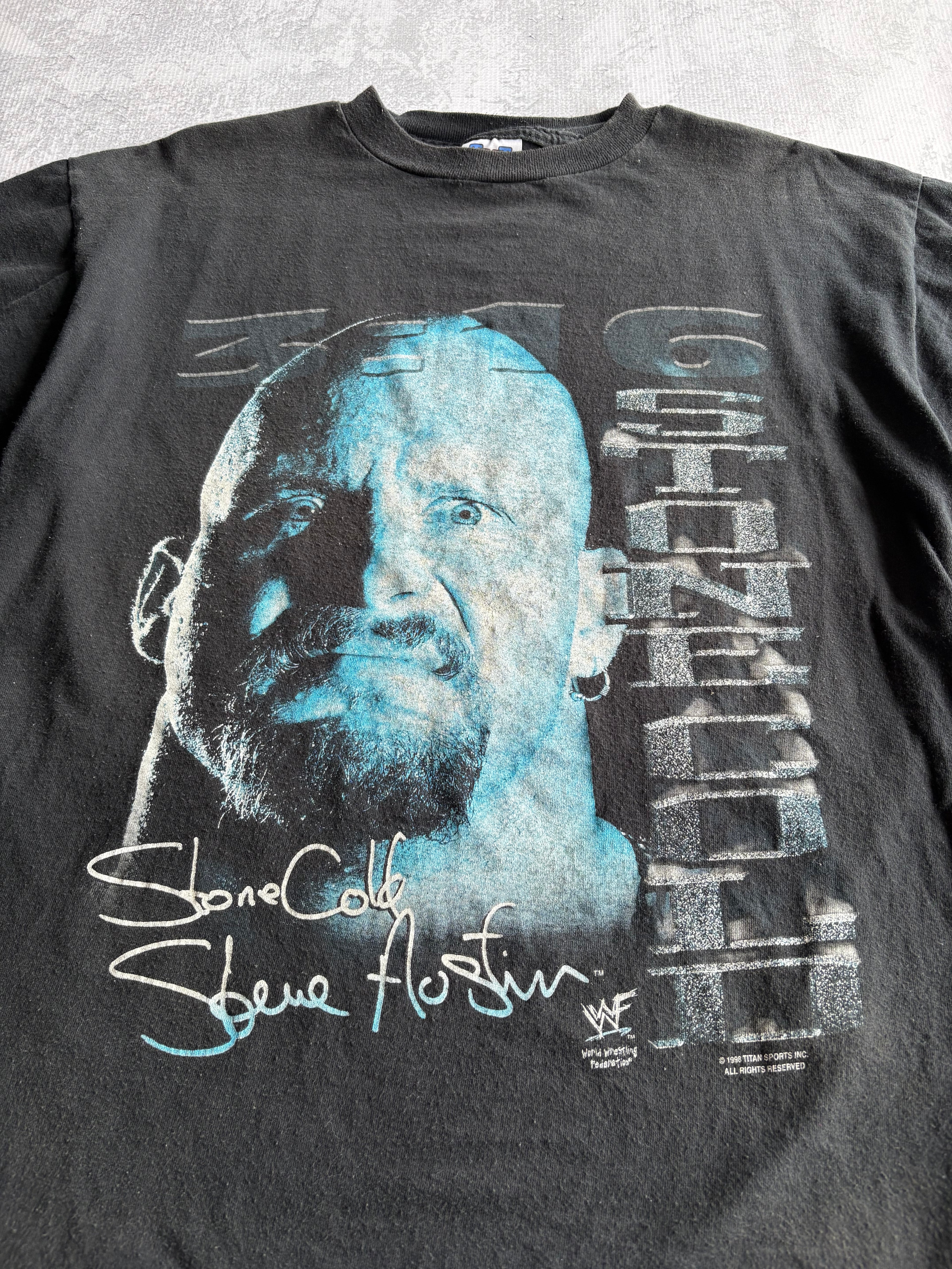 Vintage 1998 WWF Stone Cold Steve Austin 3:16 Tee Shirt - L