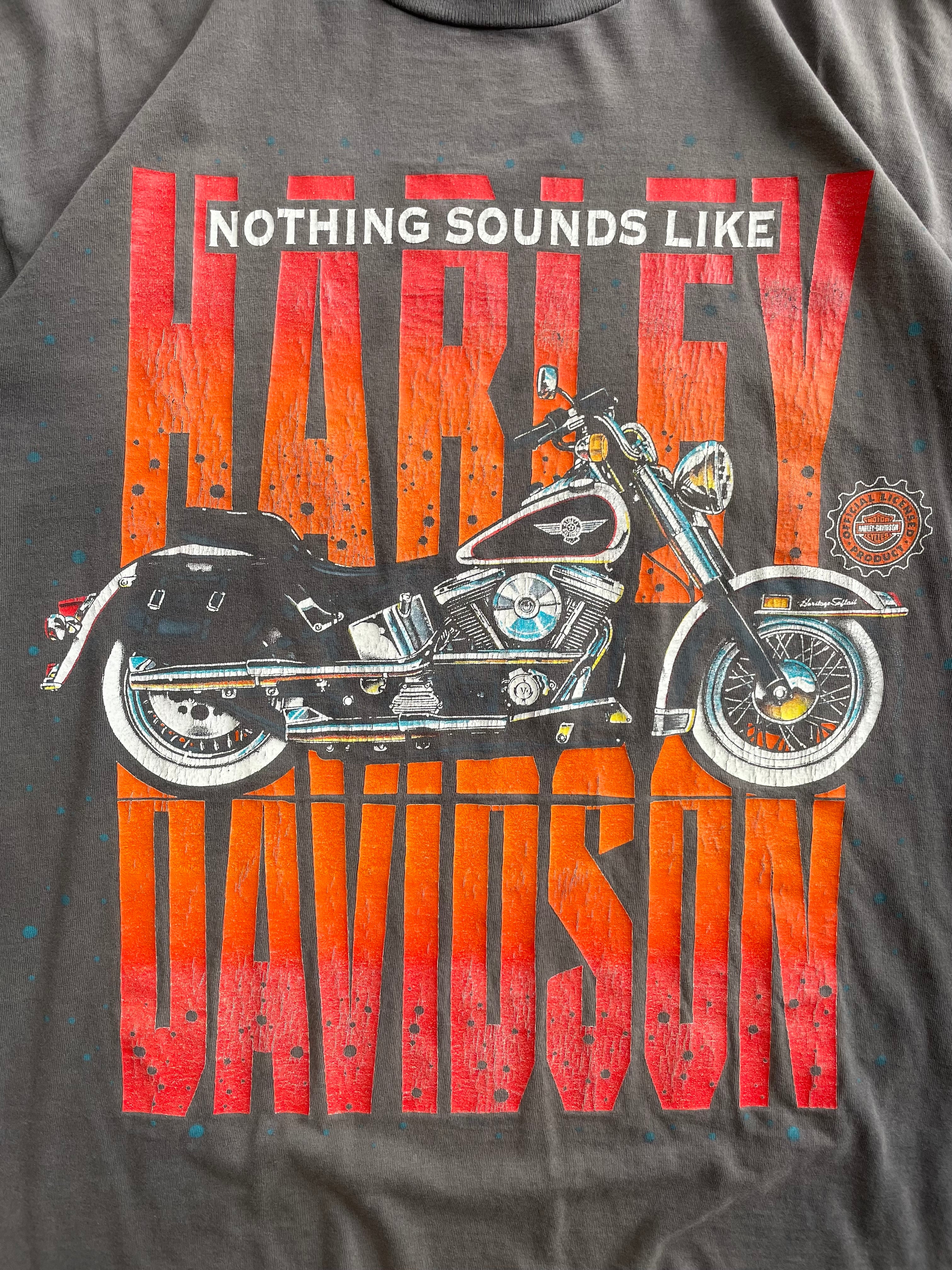Vintage 1996 90s Harley Davidson Spellout Logo Tee Shirt - L