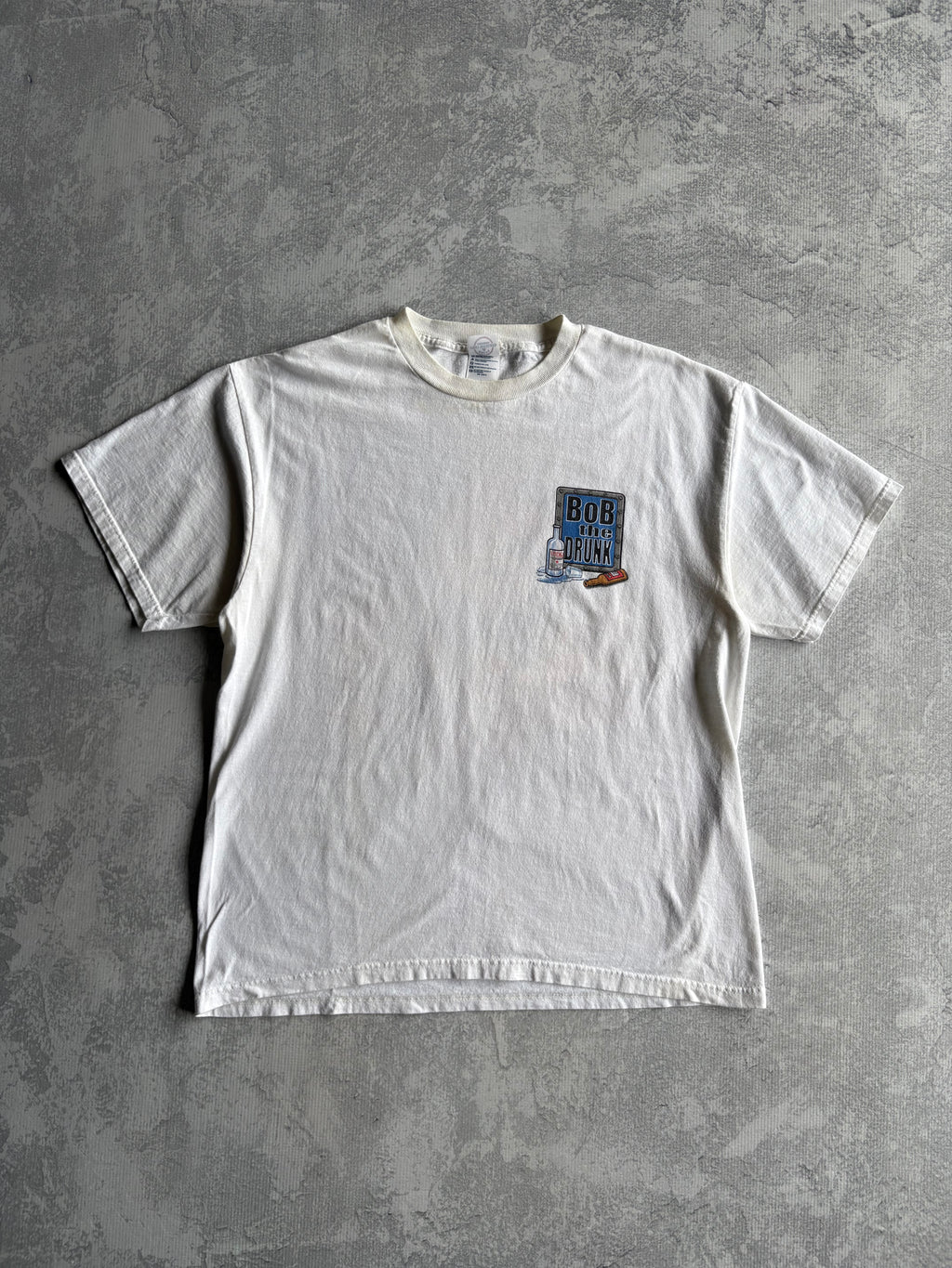 Vintage 90s ‘Bob the Builder’ Parody Funny White Tee Shirt - L