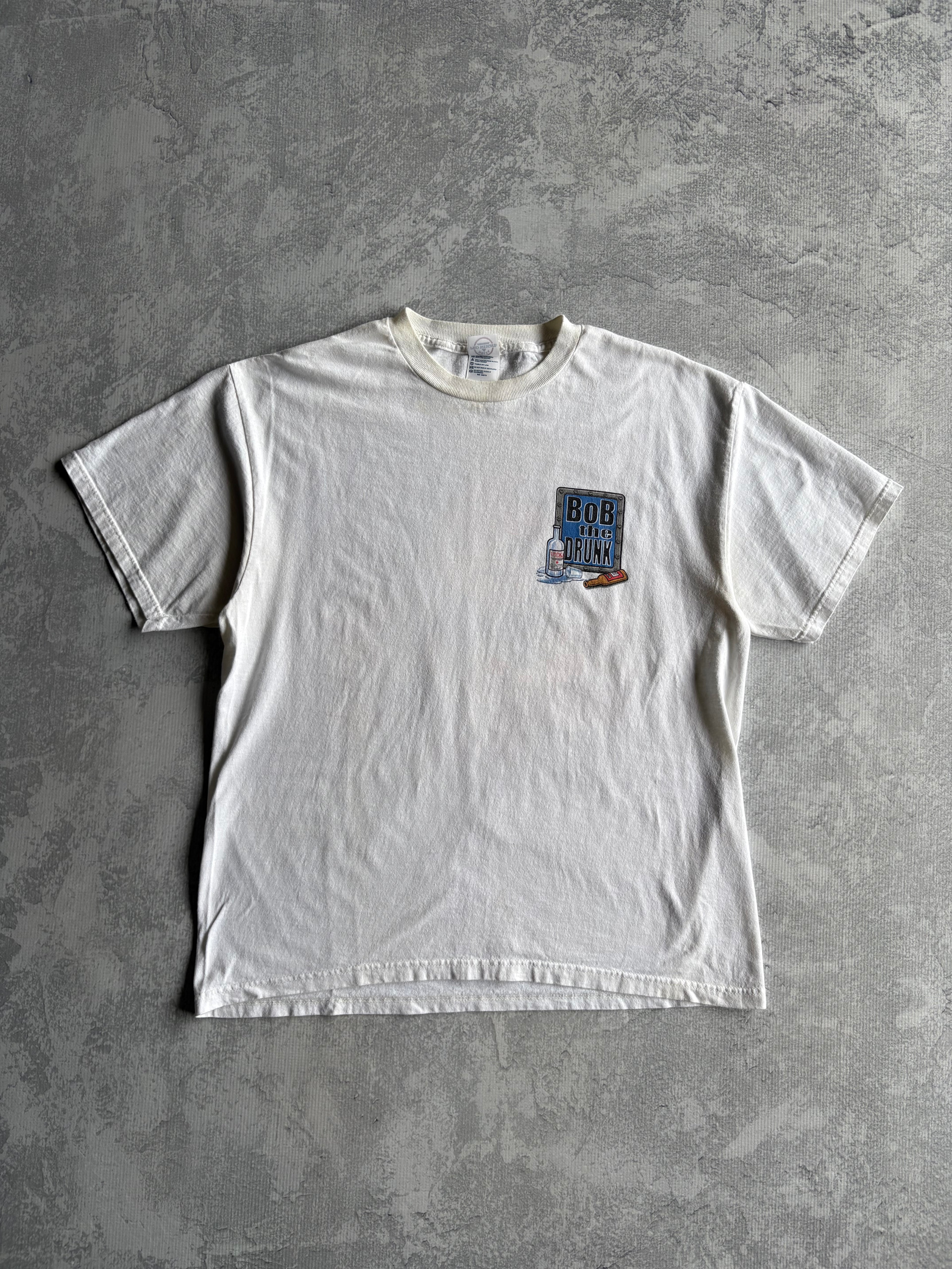Vintage 90s ‘Bob the Builder’ Parody Funny White Tee Shirt - L