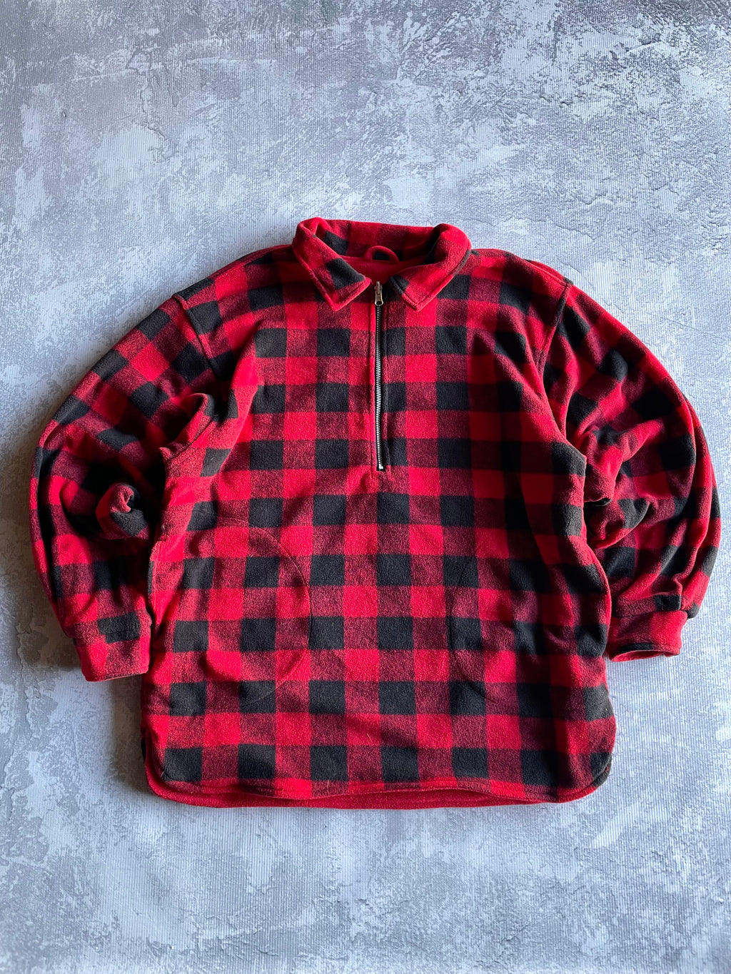 Vintage 90s Marlboro Quarter Zip Reversible Fleece - L