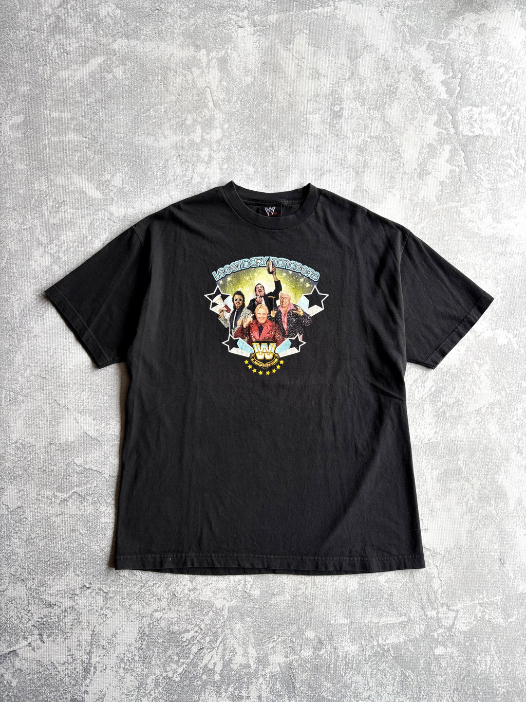Vintage WWE Legendary Managers Black Tee Shirt - XL