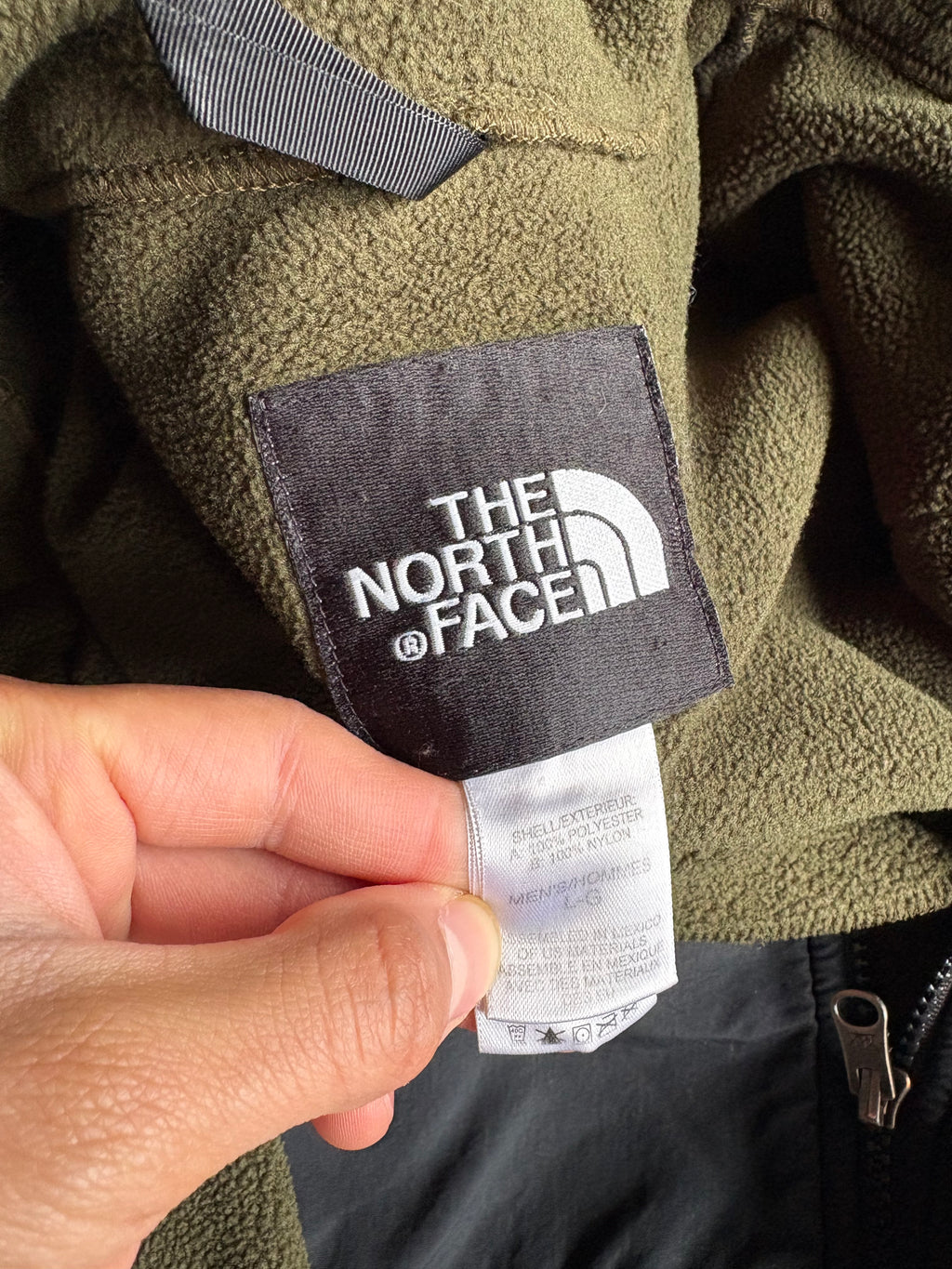 Vintage 90s The North Face Denali Green Fleece Jacket - L