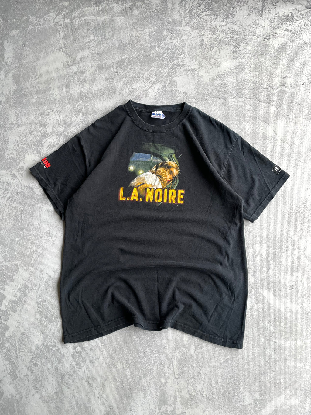Vintage 2000s LA Noire Rockstar Video Game Promo Tee Shirt - L