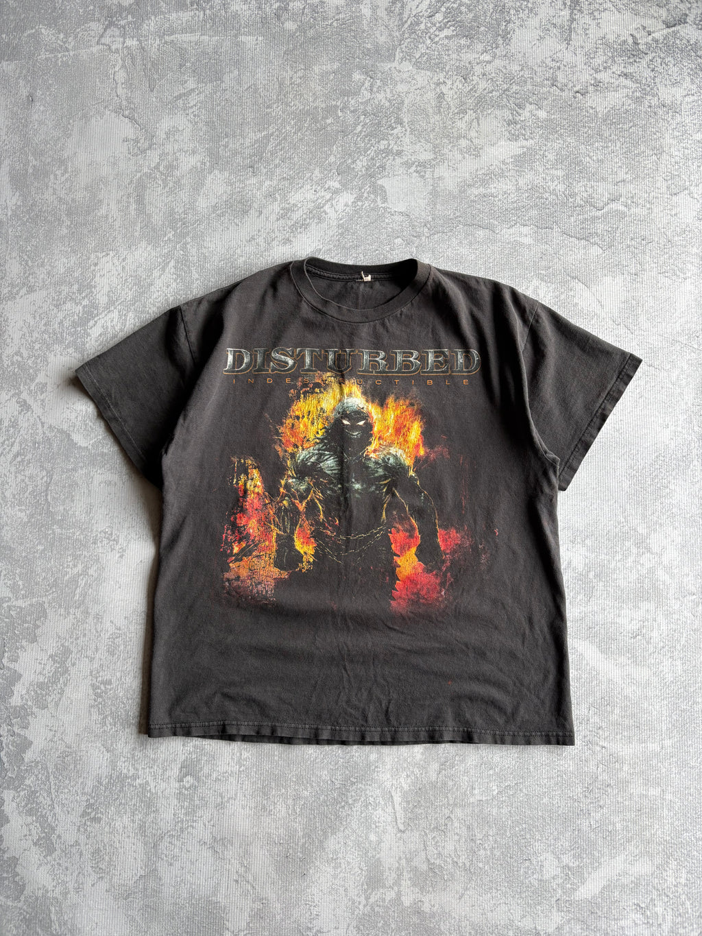 Y2k Disturbed Rock Band Tour Black Tee Shirt - L