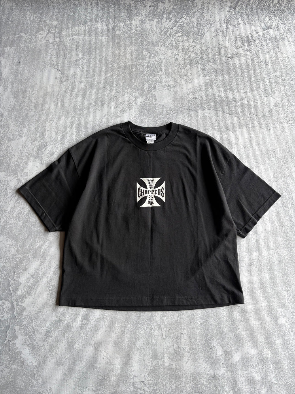 Vintage 90s West Coast Choppers Big Logo Deadstock Black Tee Shirt - XL