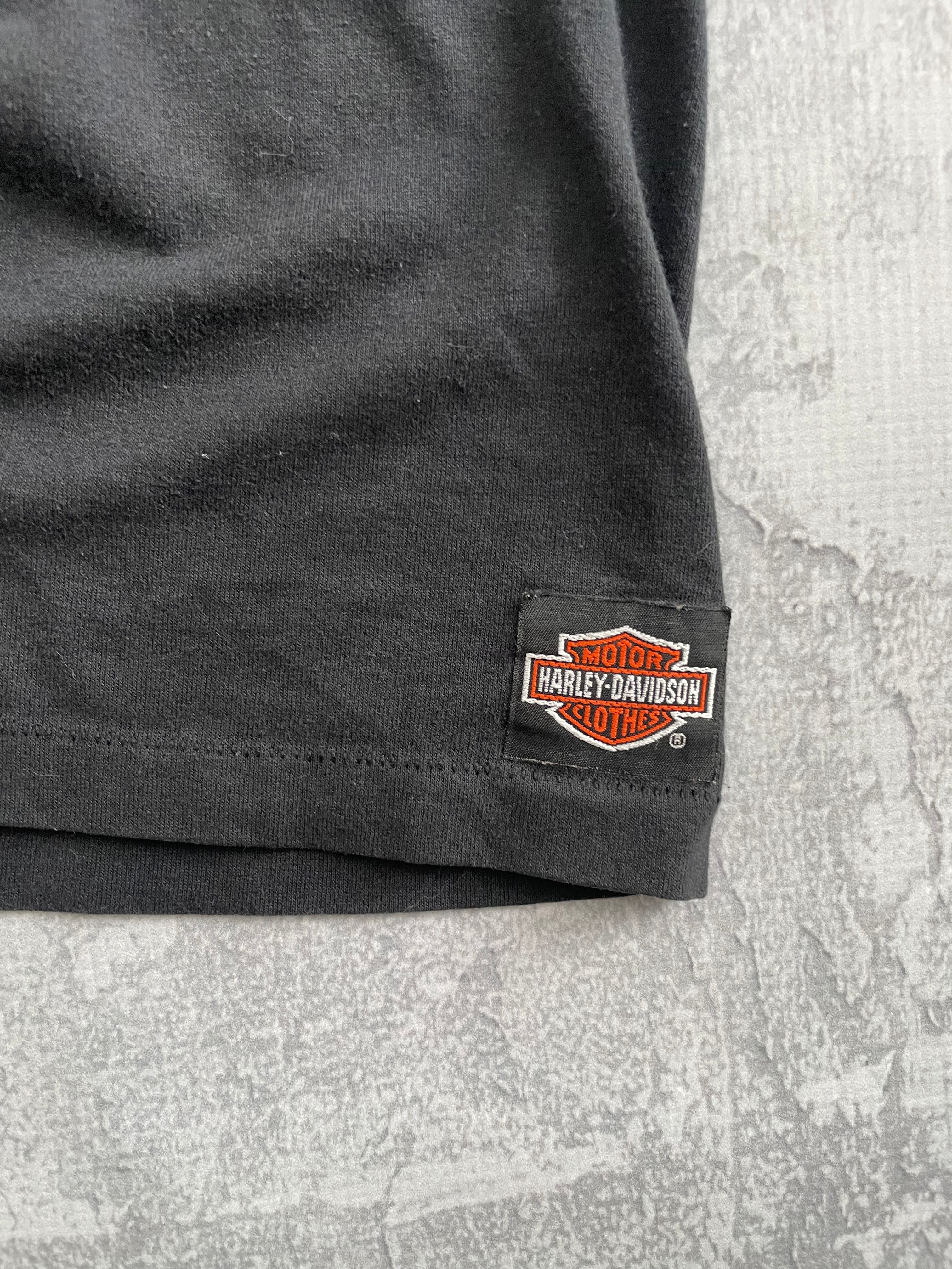 Vintage 90s Harley Davidson Big Logo Black Tee Shirt