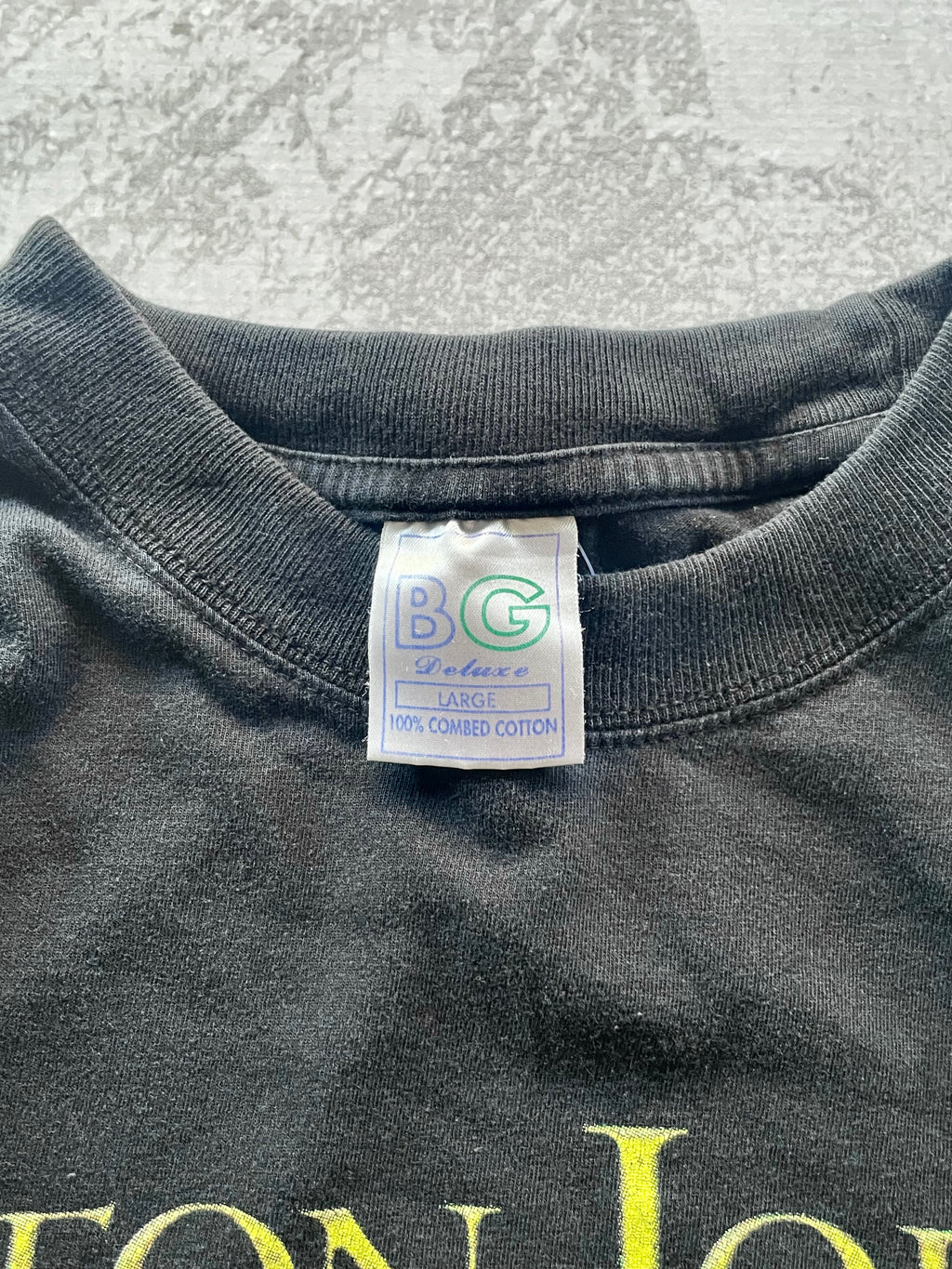 Vintage 2000 Elton John Tour Black Tee shirt - L