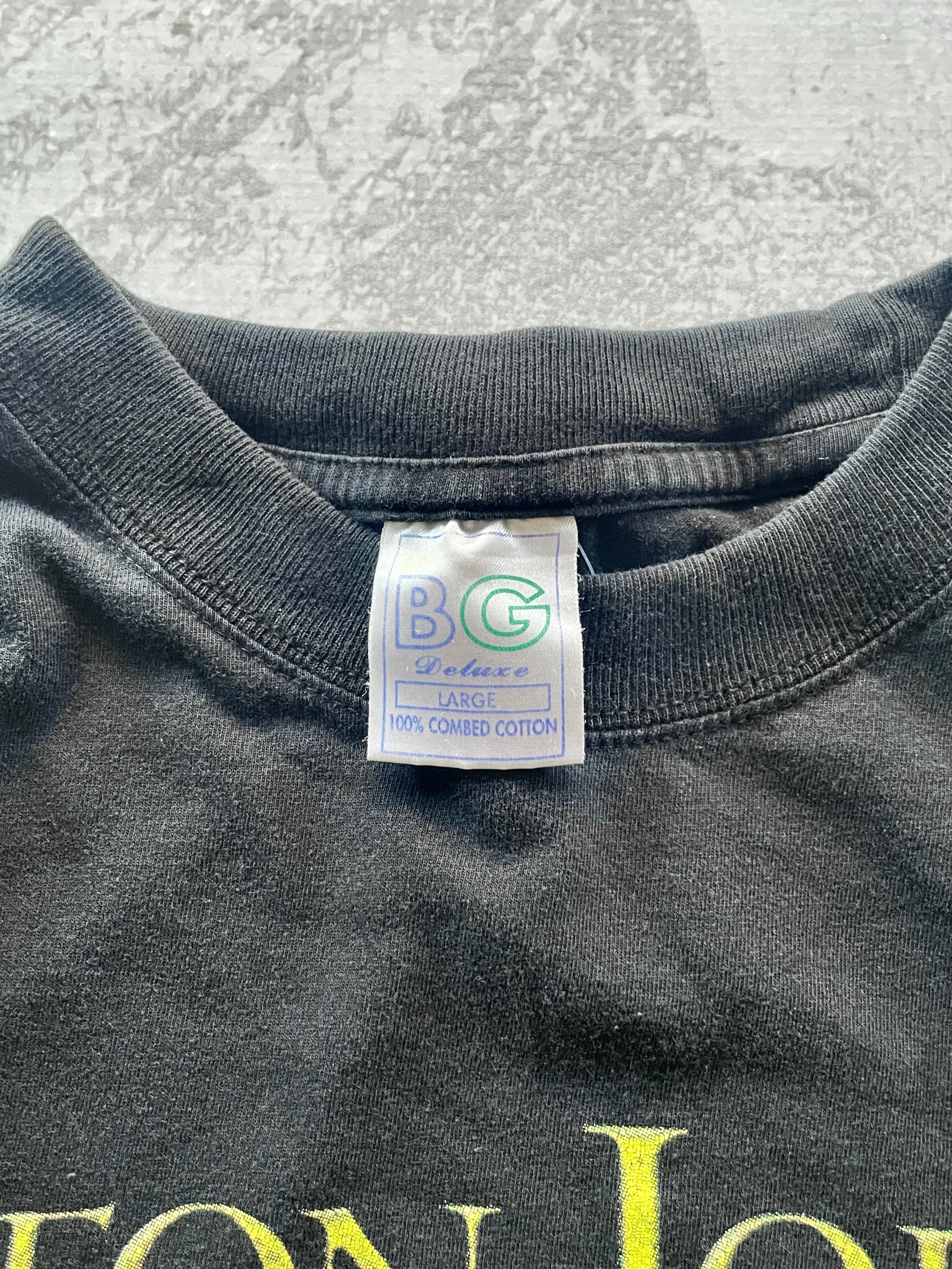 Vintage 2000 Elton John Tour Black Tee shirt - L