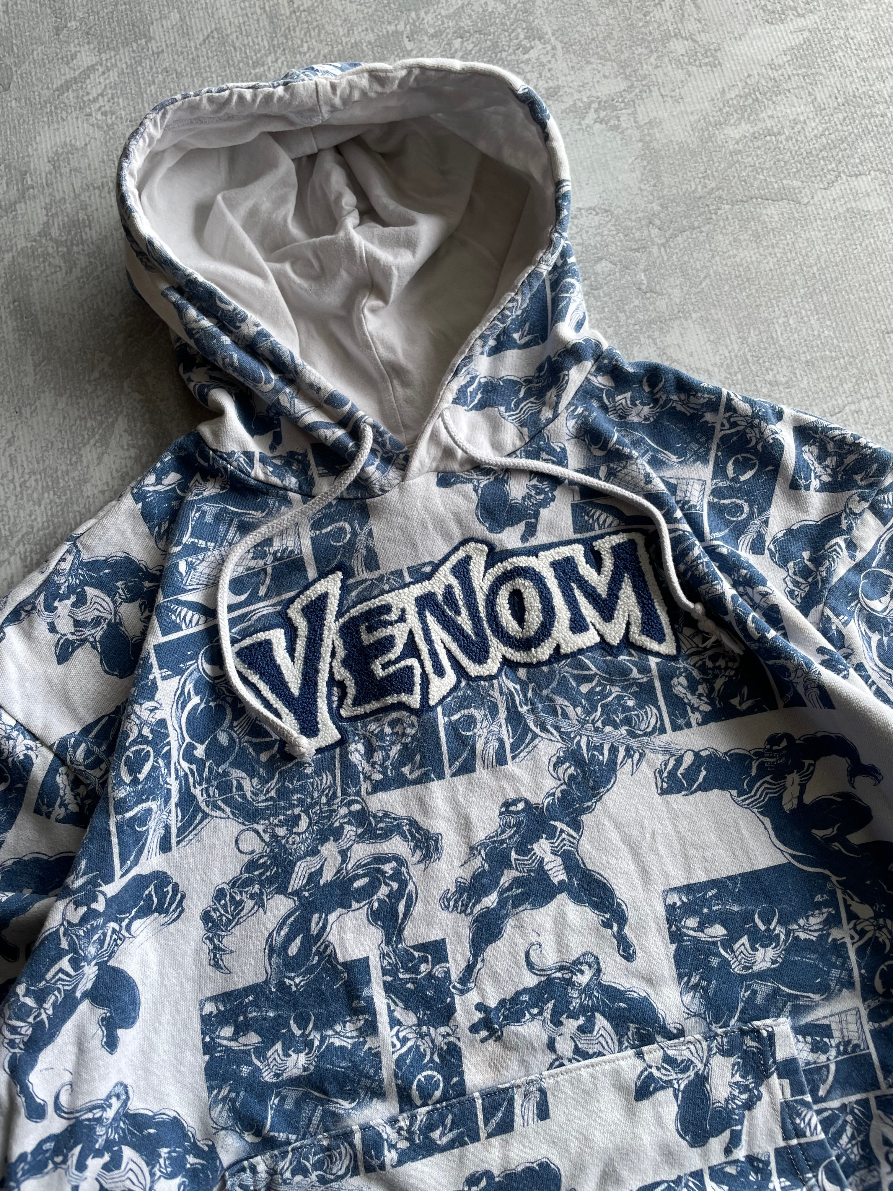 Y2K Marvel Comics Venom AOP Hoodie - XL