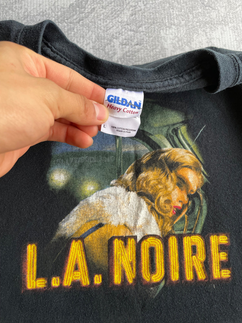 Vintage 2000s LA Noire Rockstar Video Game Promo Tee Shirt - L