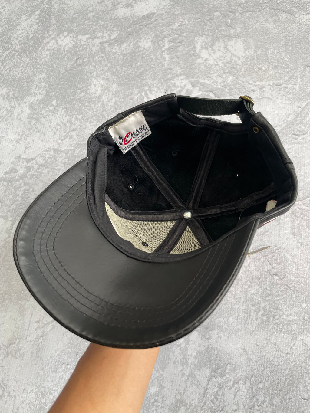 Vintage 90s JH Design Dale Earnhardt Goodwrench Nascar Motorsport Racing Leather Strapback Hat