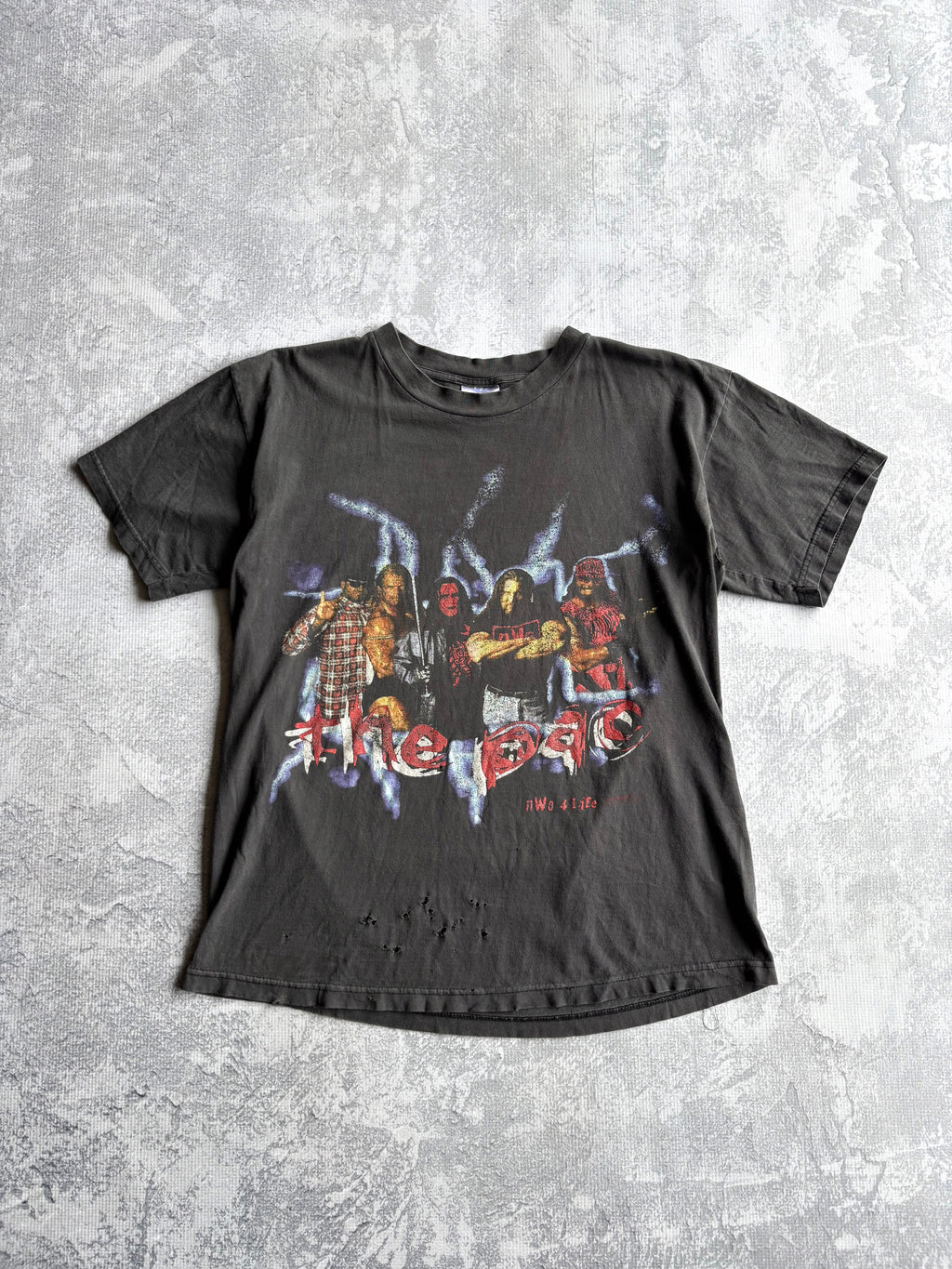 Vintage 90s NWO The Pac Lightning Wrestling Faded Tee Shirt - L