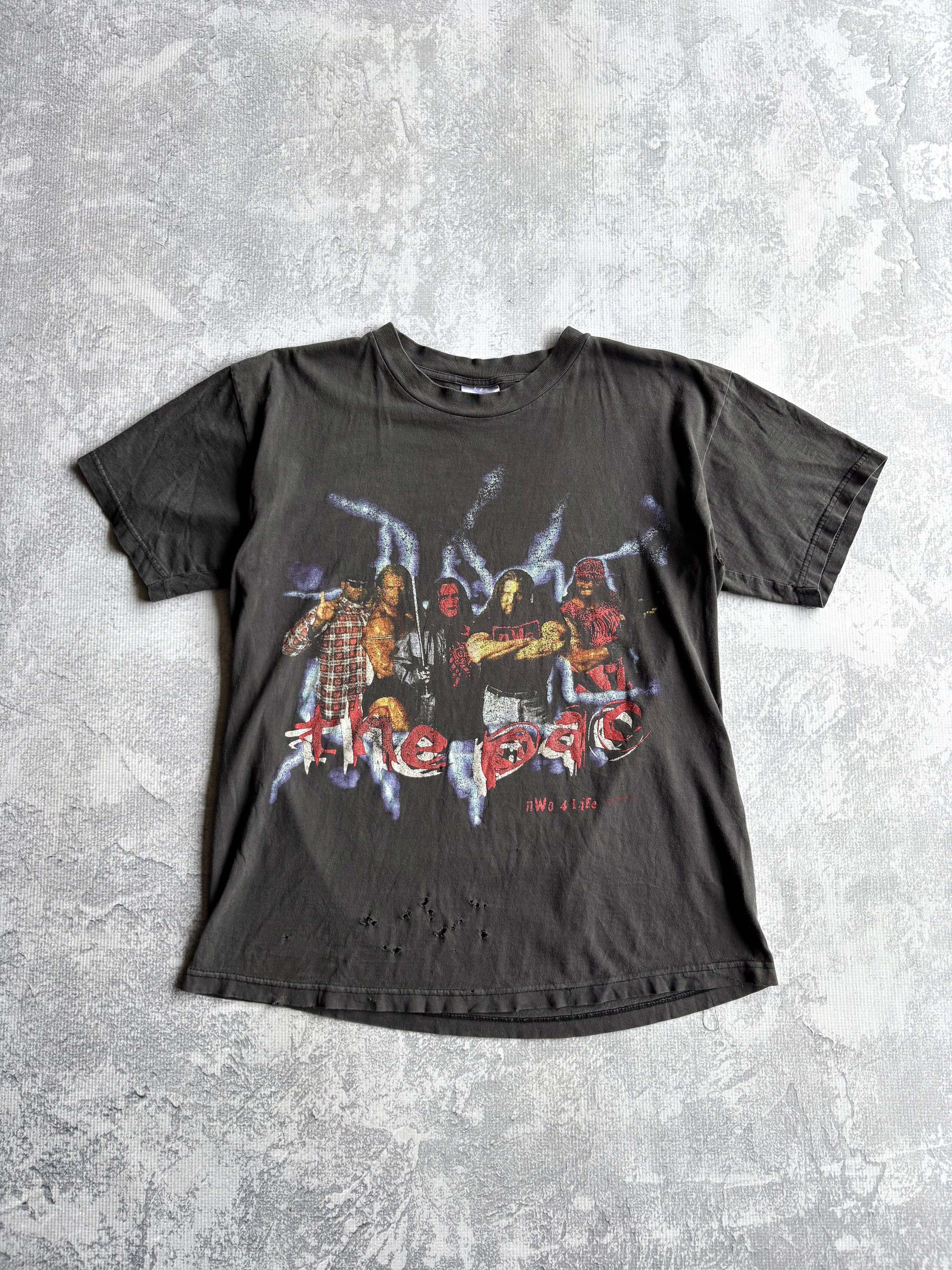 Vintage 90s NWO The Pac Lightning Wrestling Faded Tee Shirt - L
