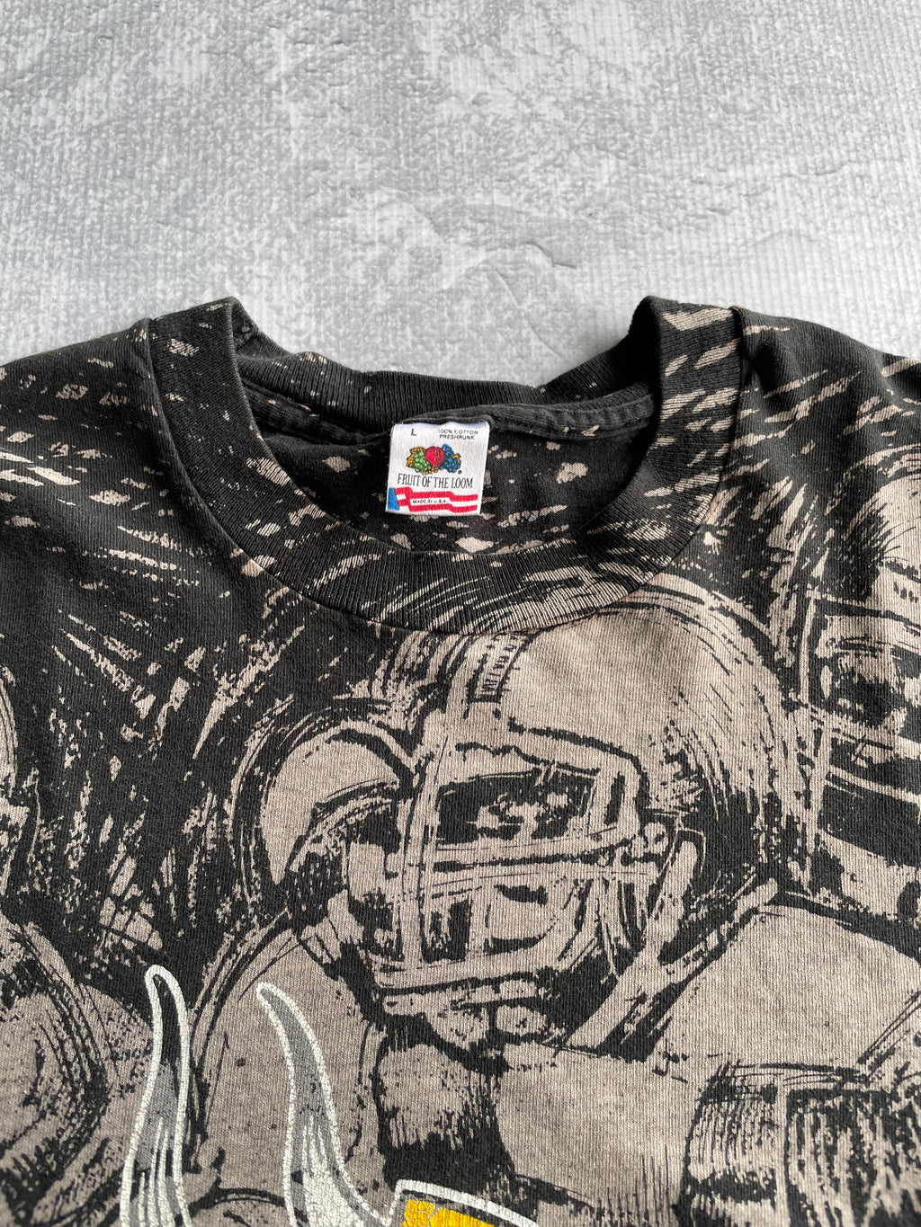 Vintage 90s Minnesota Vikings NFL AOP Tee Shirt - XL