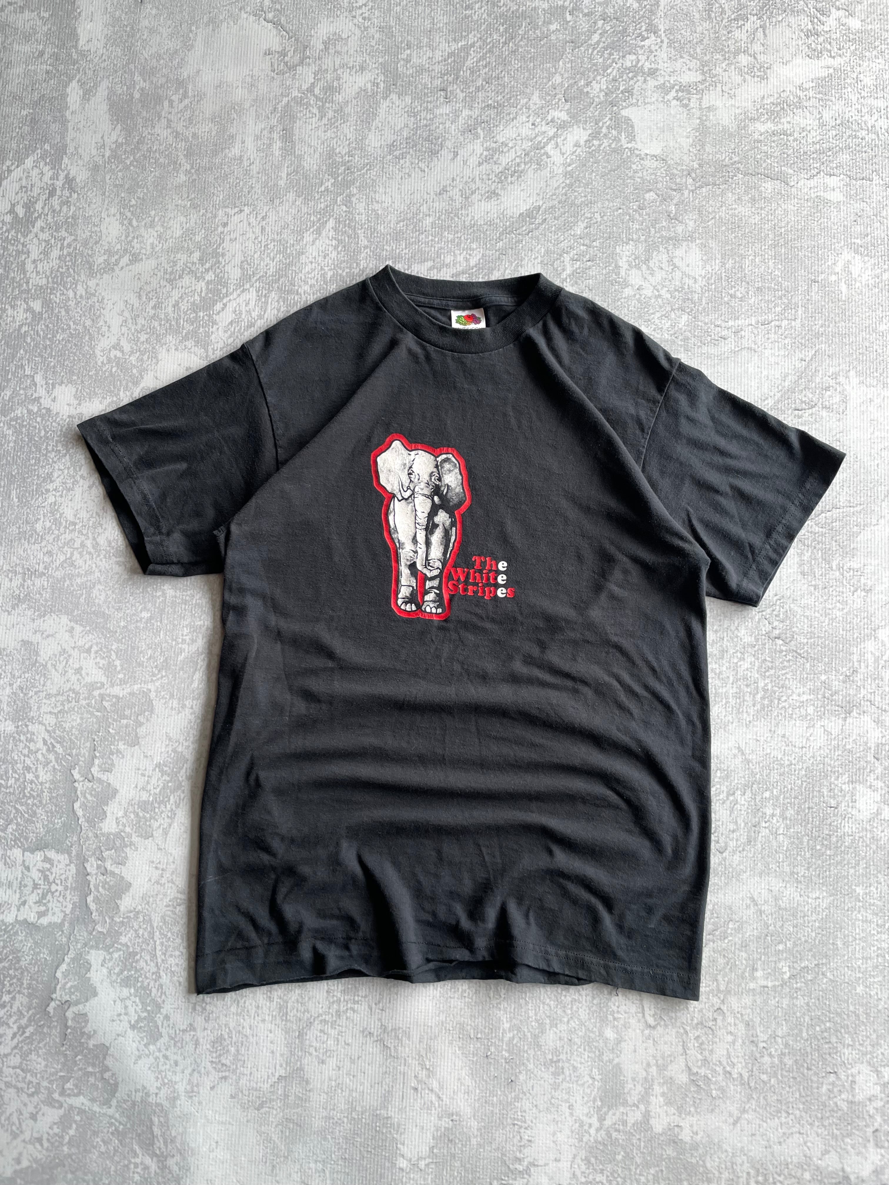 Vintage 90s The White Stripes Elephant Band Tee Shirt - M