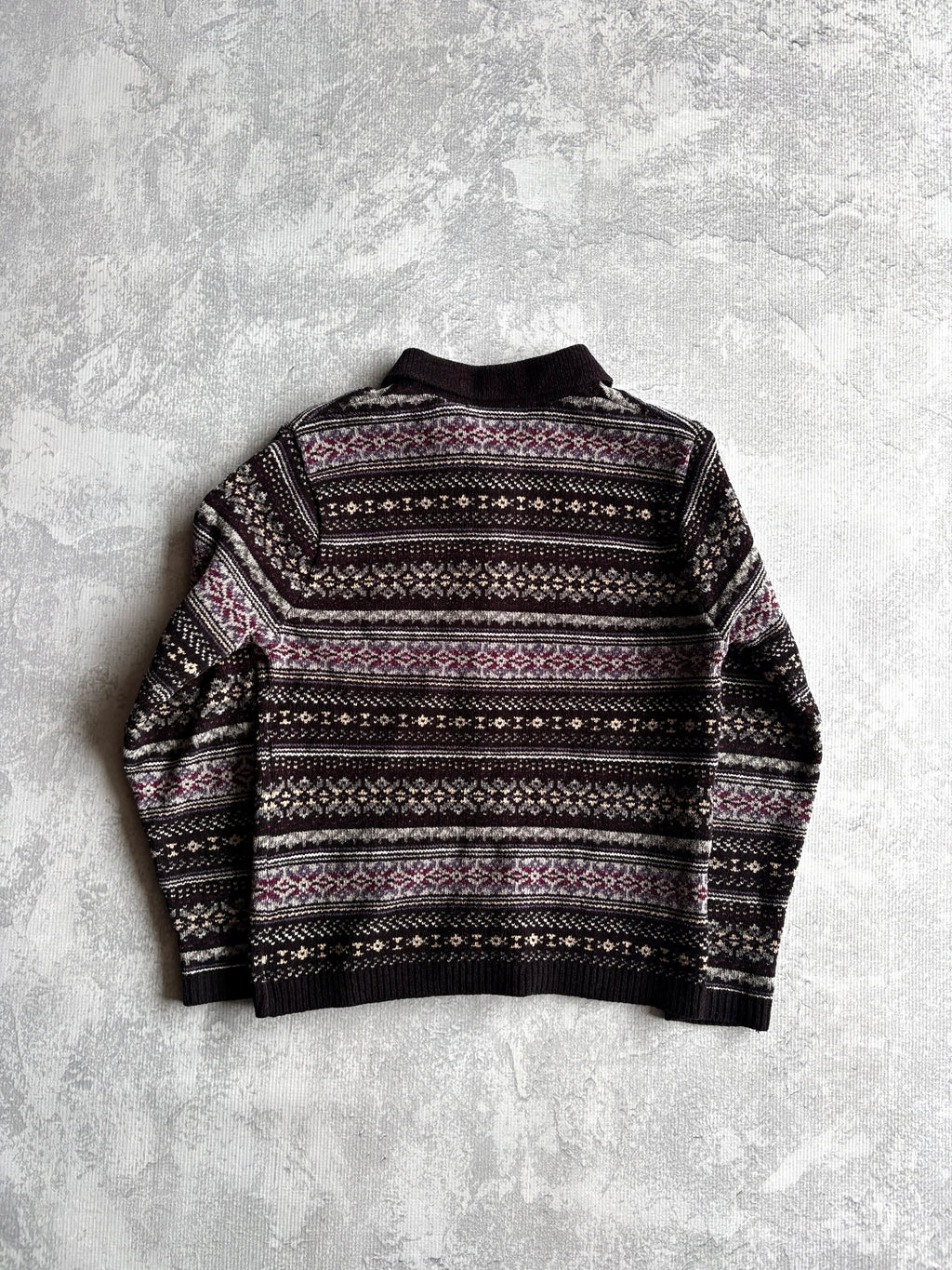 Vintage 90s Croft and Barrow Petite Collard Knit Sweater - S