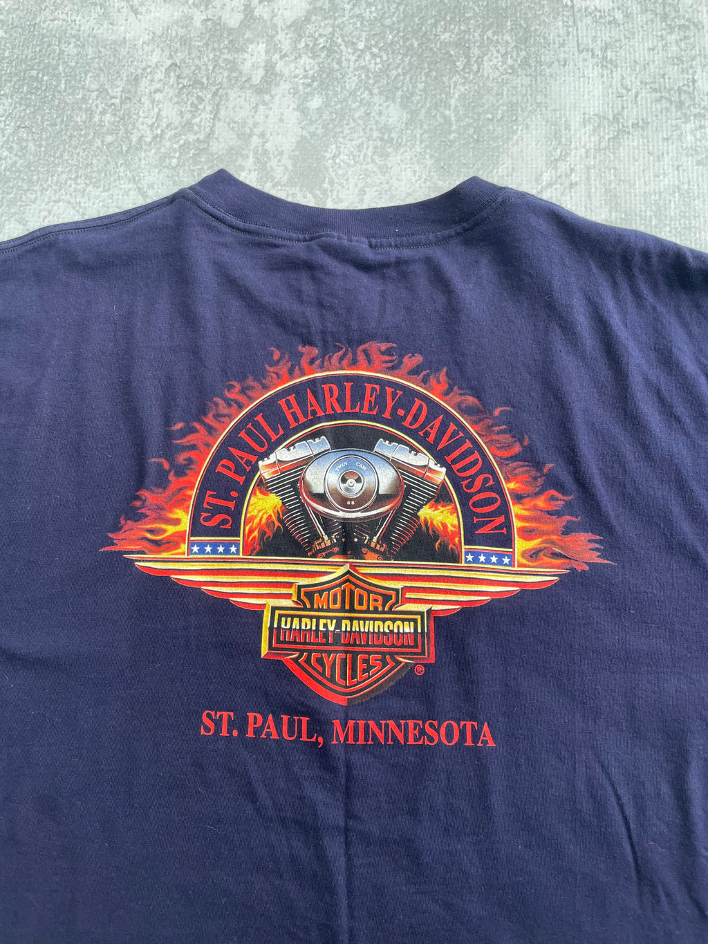 Vintage 2002 Harley Davidson Grunge Biker Tee Shirt - XL